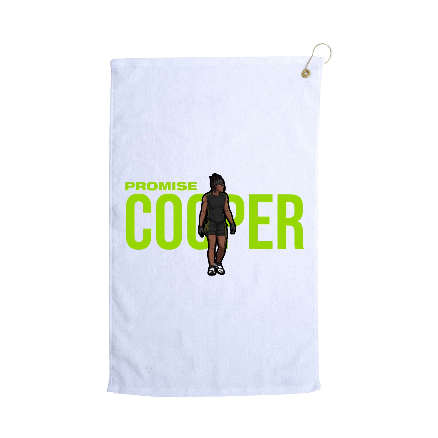 Golf Towel — Player Name in White