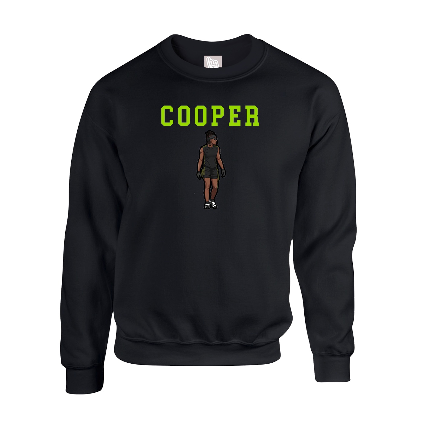 Fleece Crew — Shirsey in Black