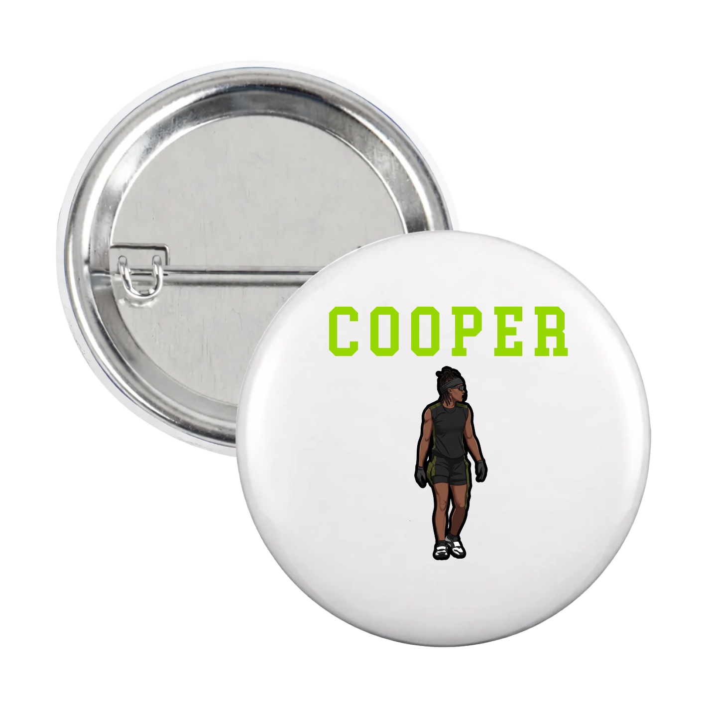 Game Day Button — Shirsey in White