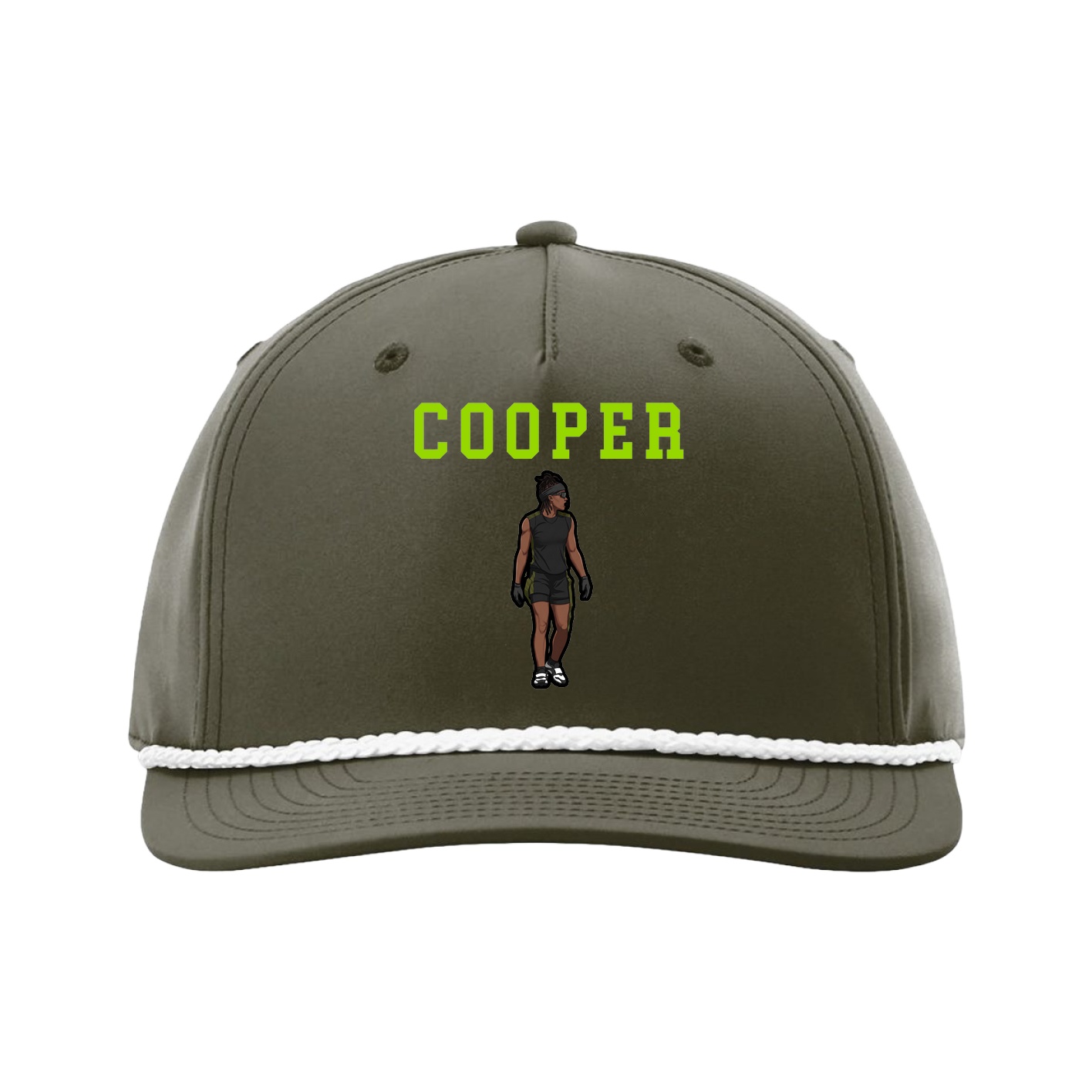 Five-Panel Classic Rope Cap — Shirsey in Green