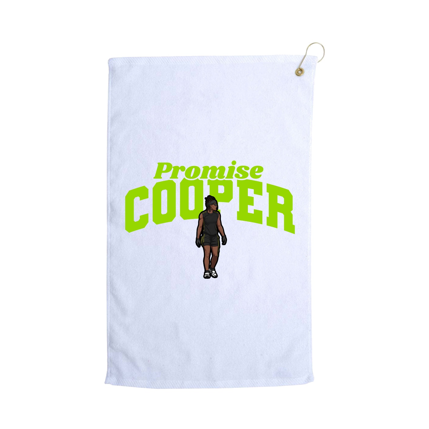 Golf Towel — Signature Arch in White