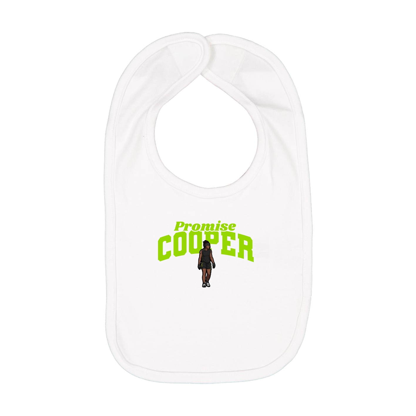 Infant Bib — Signature Arch in White