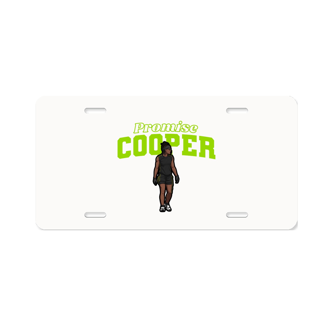 License Plate — Name Arch in Classic