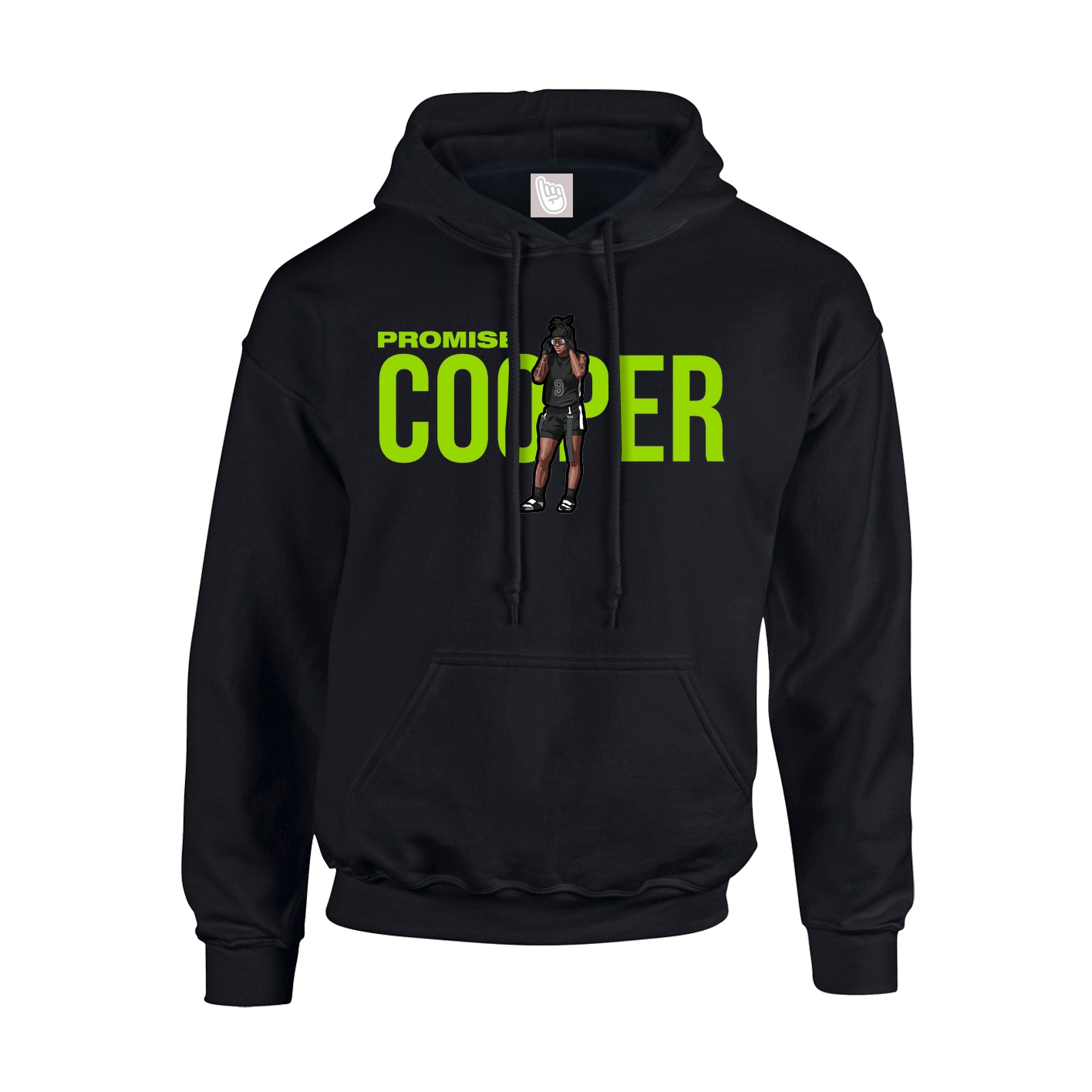Youth Hoodie — Player Name in Black