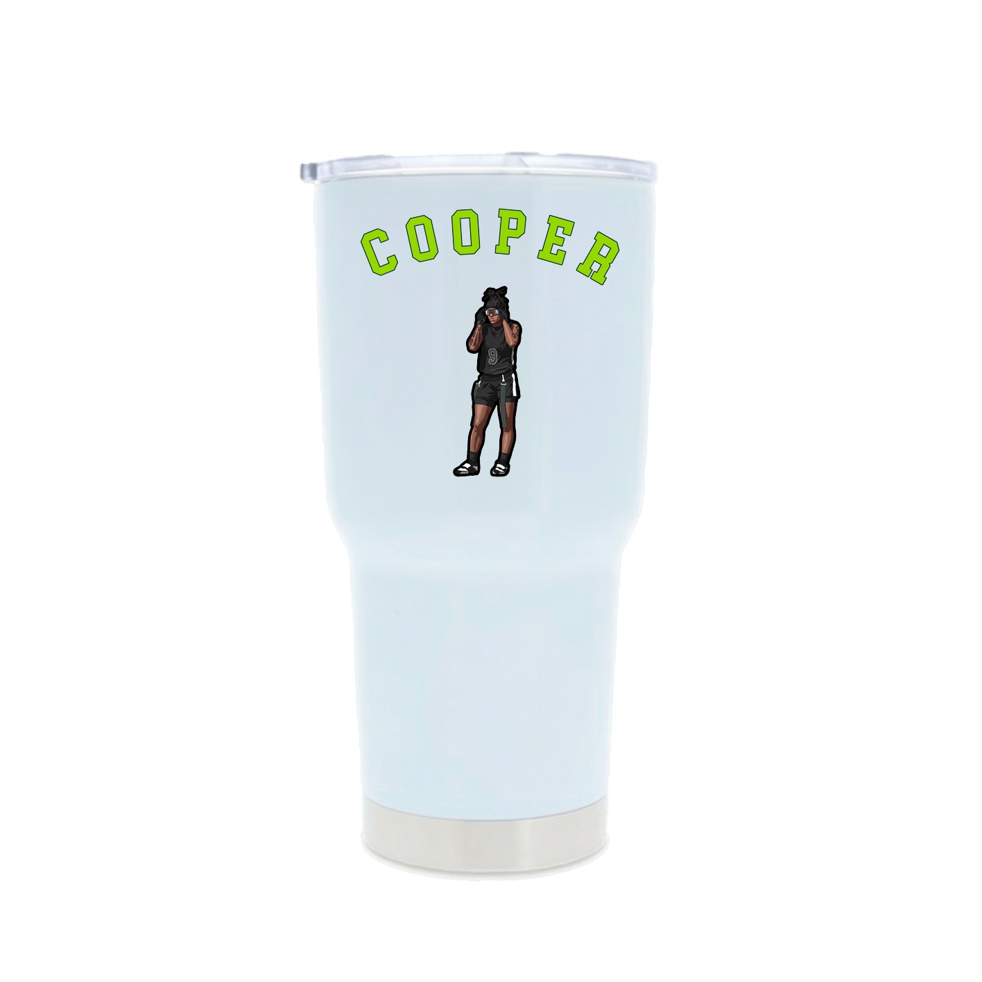 30oz Stainless Steel Tumbler — Shirsey Arch in White