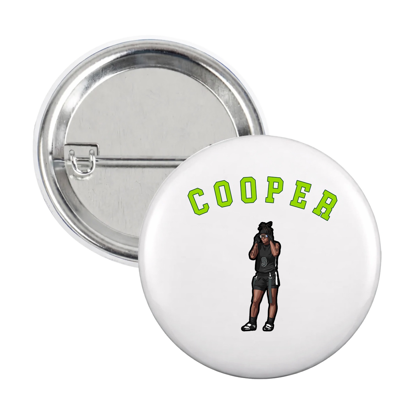 Game Day Button — Shirsey Arch in White