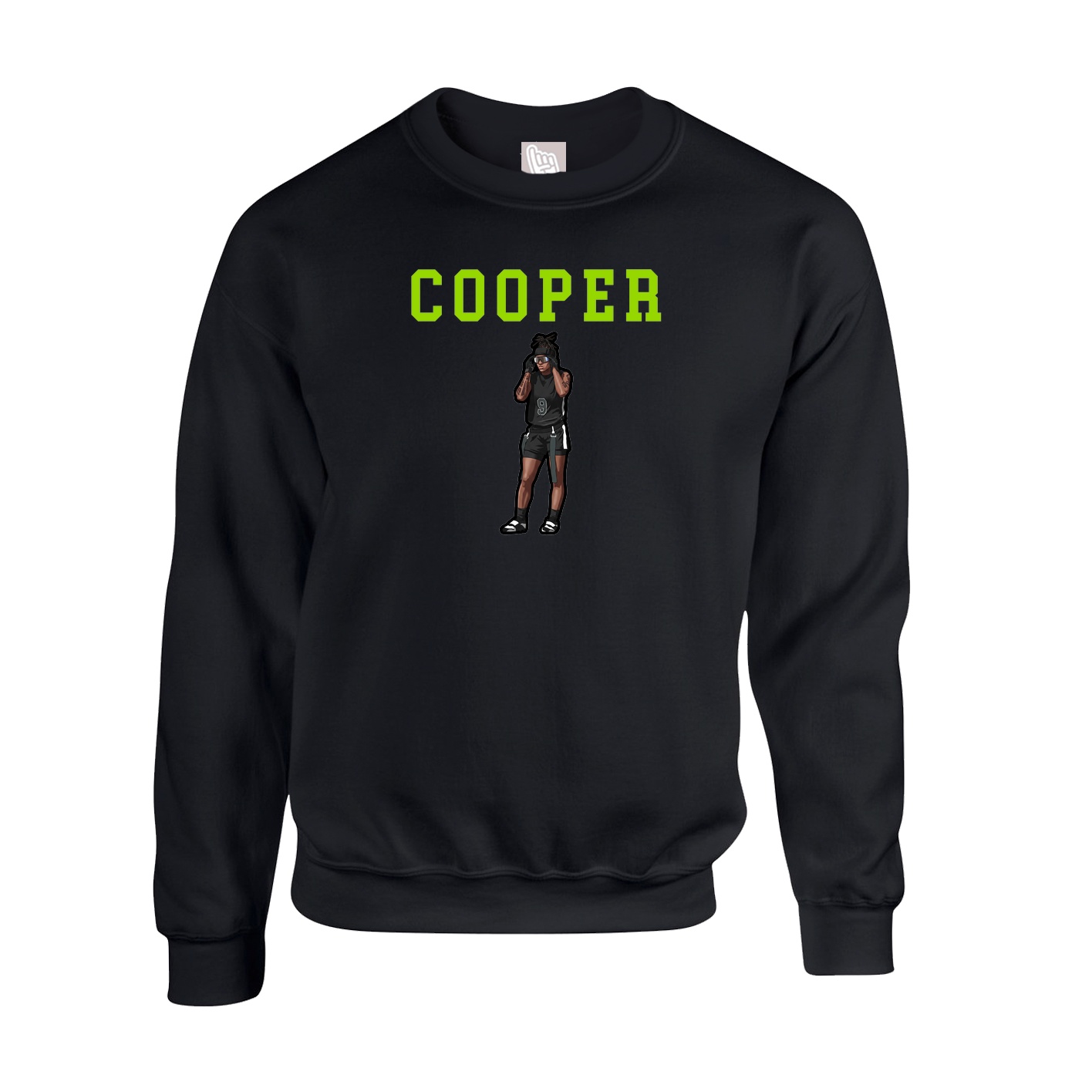 Fleece Crew — Shirsey in Black