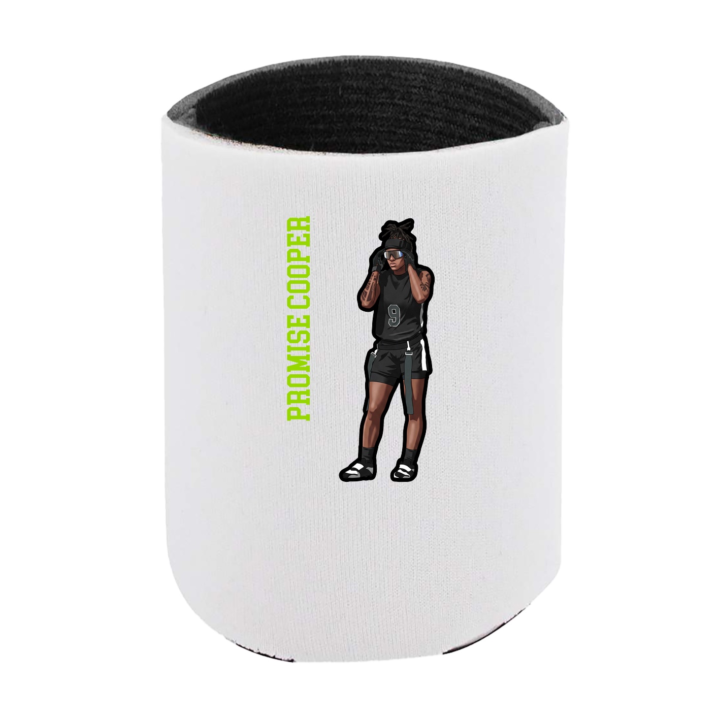 Can Holder — Name Vertical in White