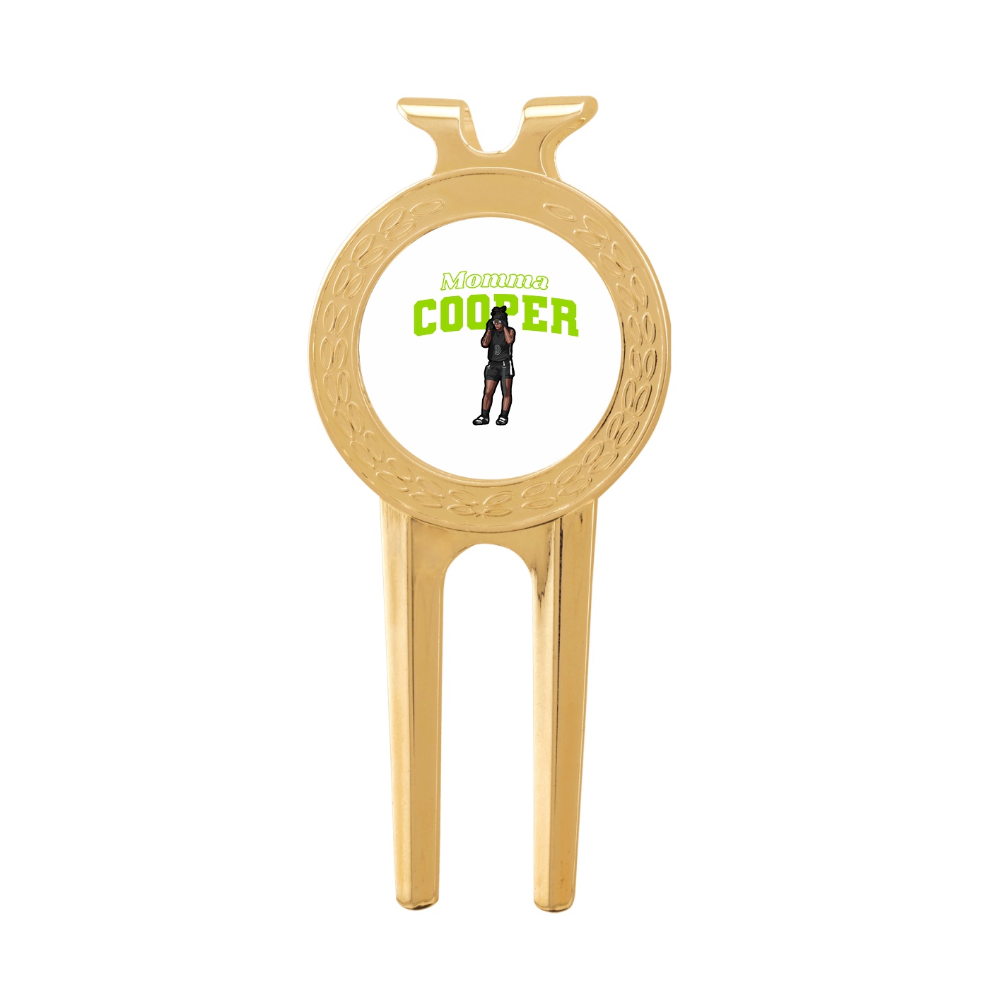 Divot Tool with Ball Marker — Mothers Day Block in Classic