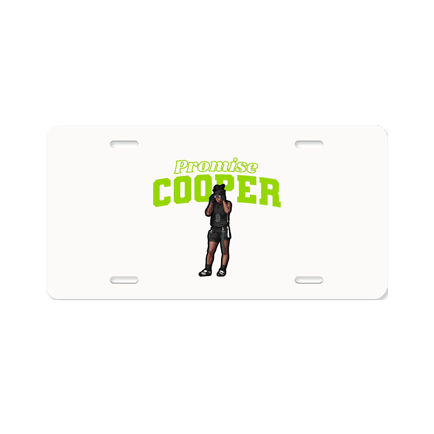 License Plate — Name Arch in Classic