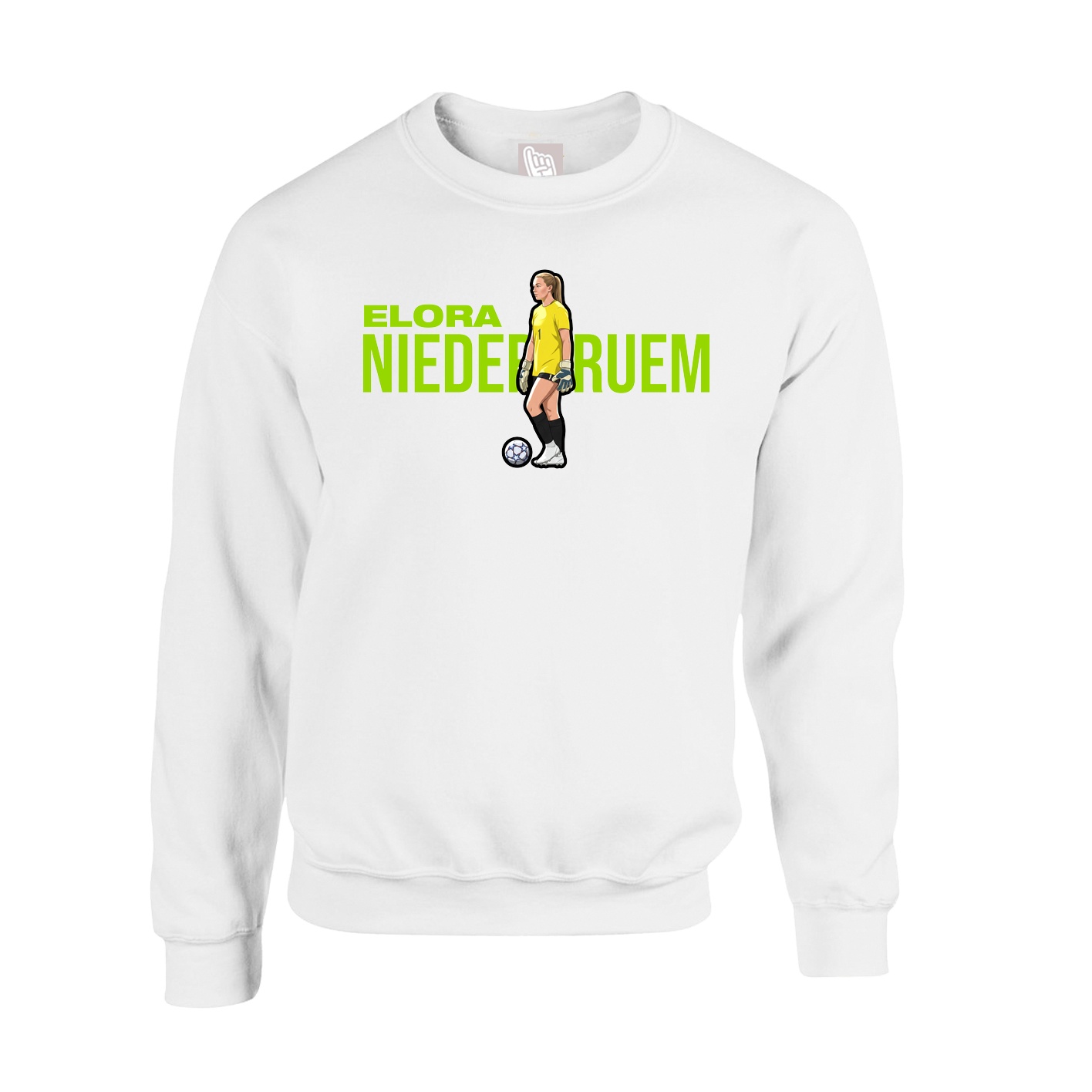 Fleece Crew — Player Name in White