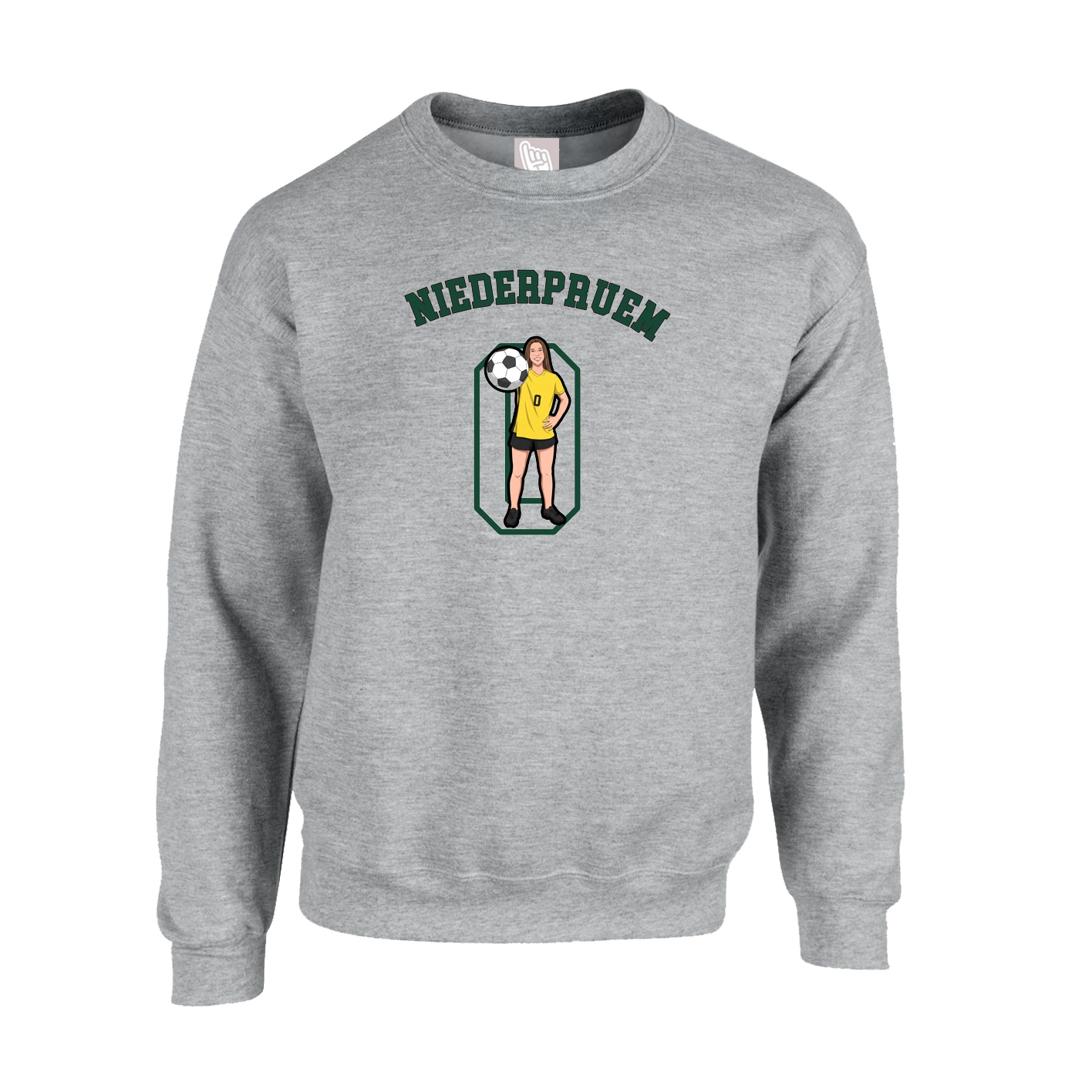 Fleece Crew — Shirsey Arch in Grey