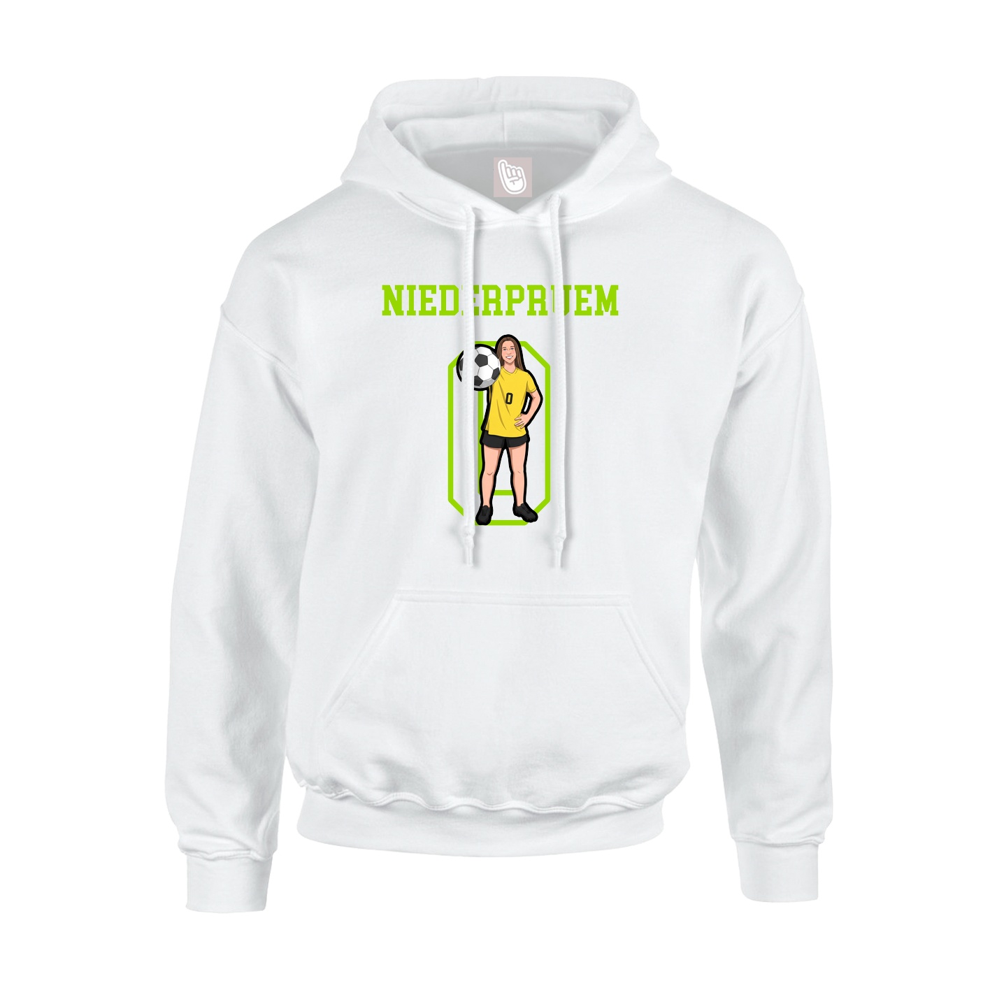 Hoodie — Shirsey in White