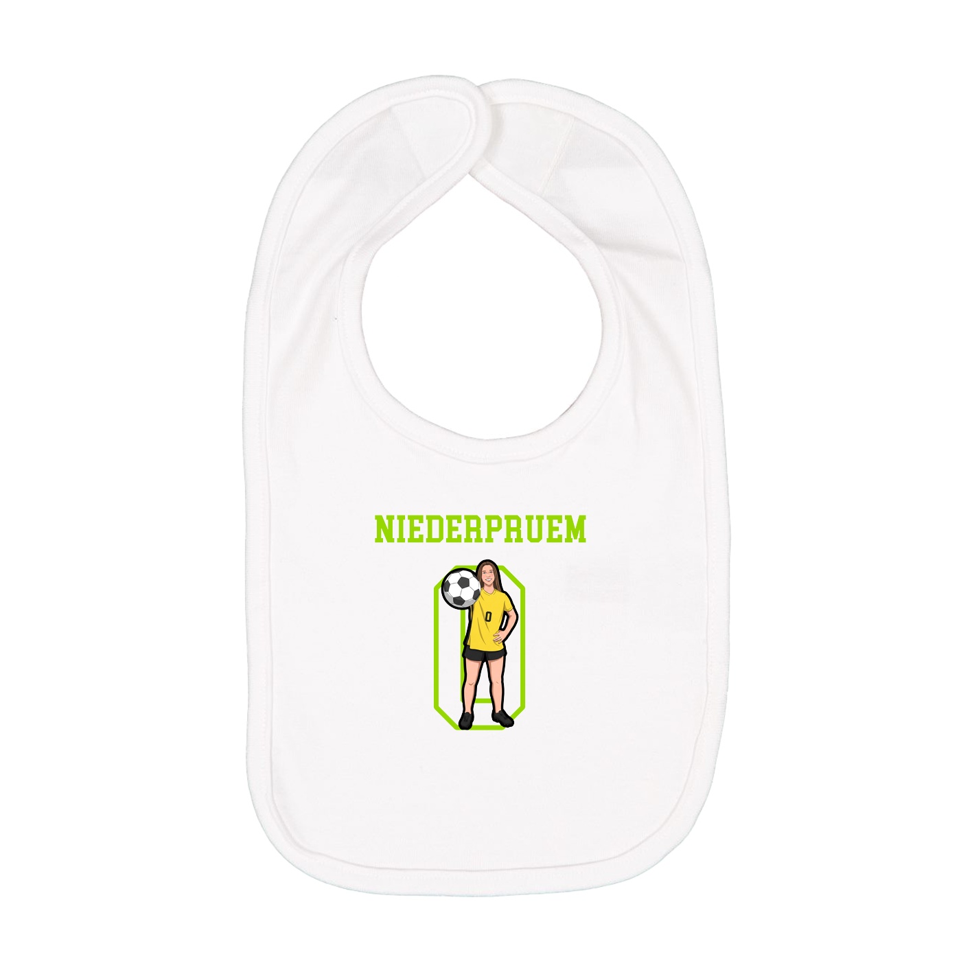 Infant Bib — Shirsey in White