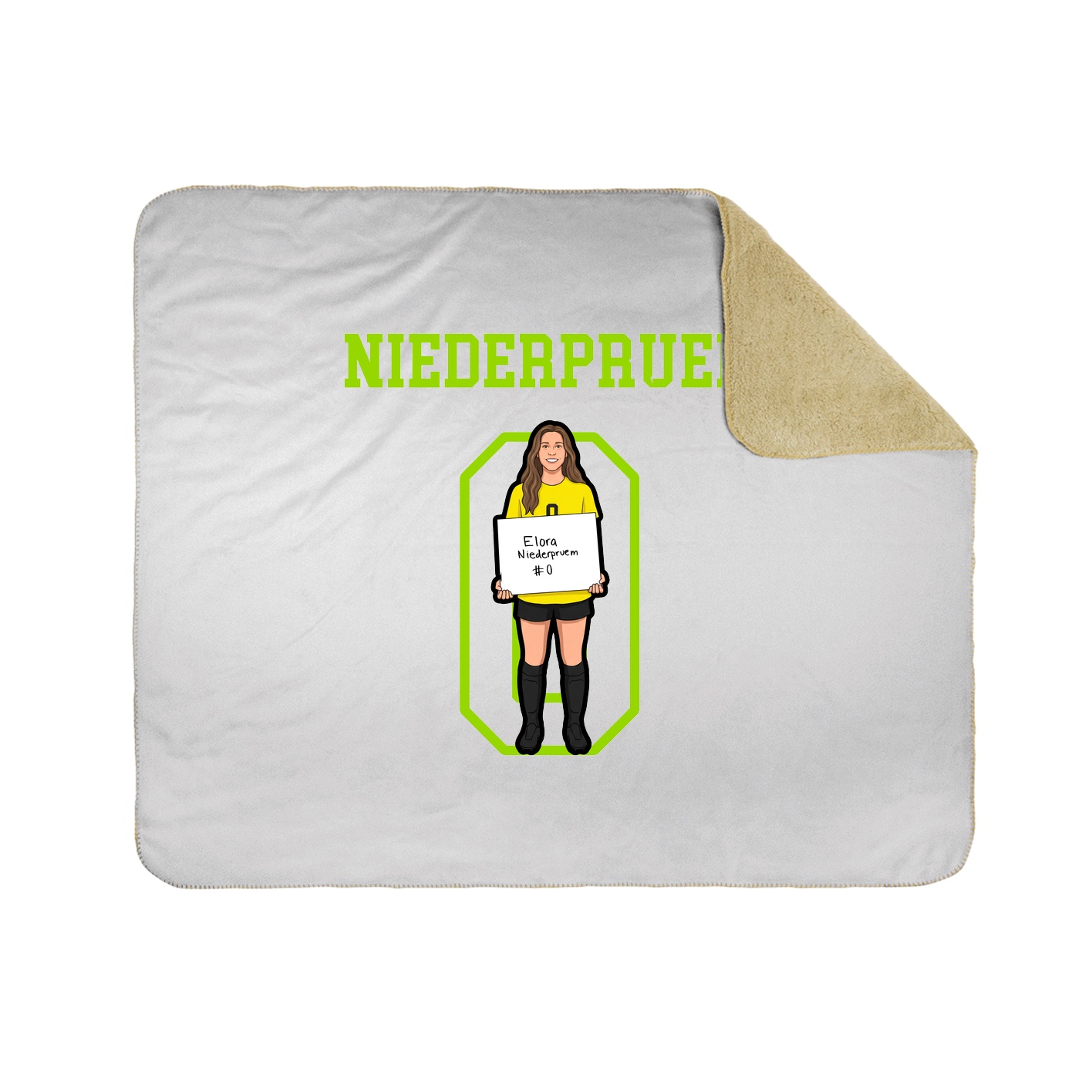 Throw Blanket — Shirsey in White