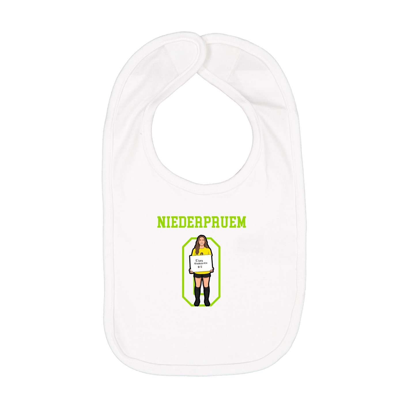 Infant Bib — Shirsey in White