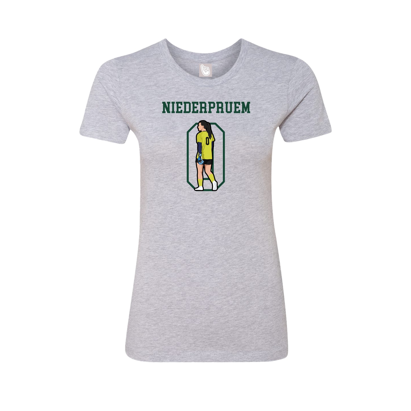 Fitted Women's Tee — Shirsey in Grey