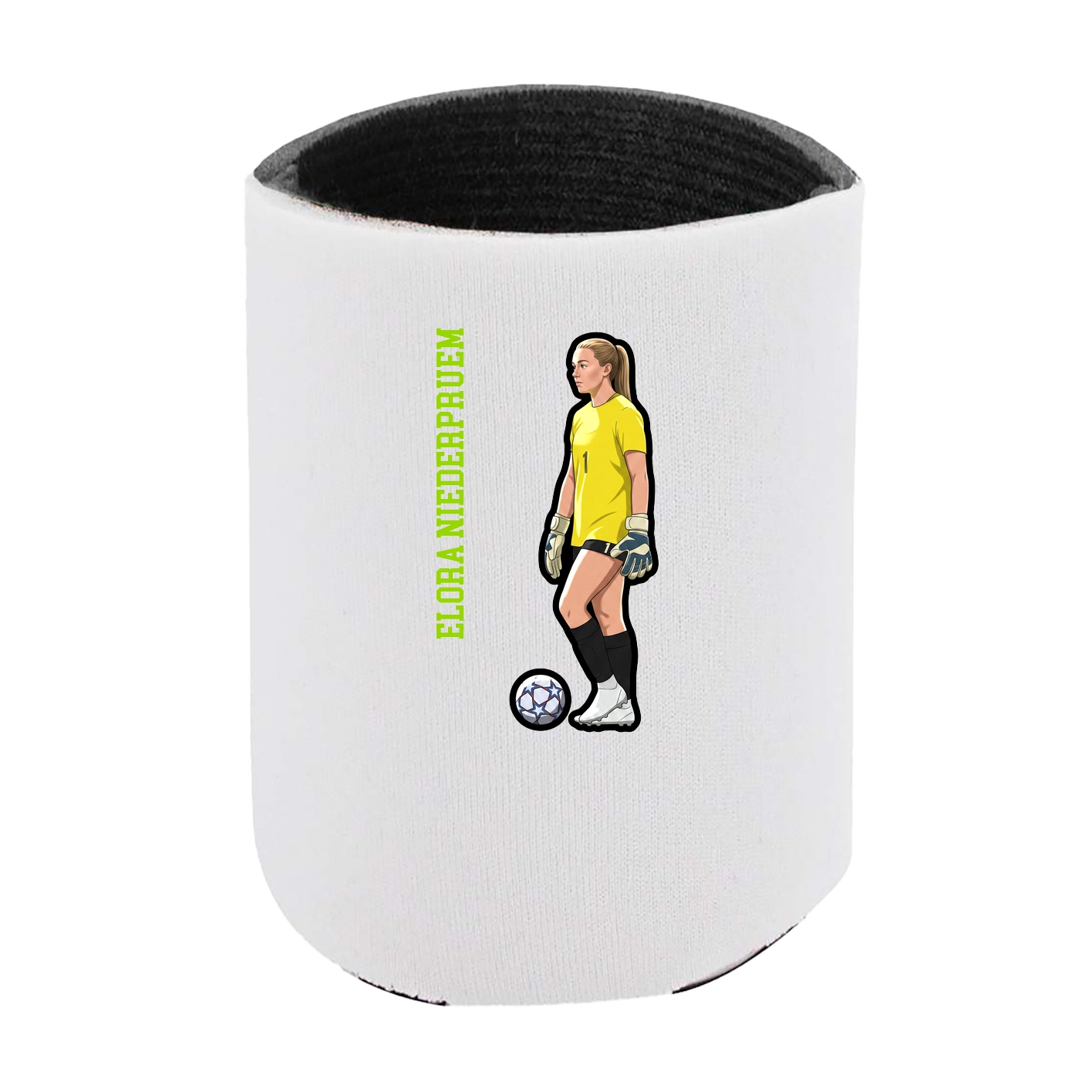 Can Holder — Name Vertical in White