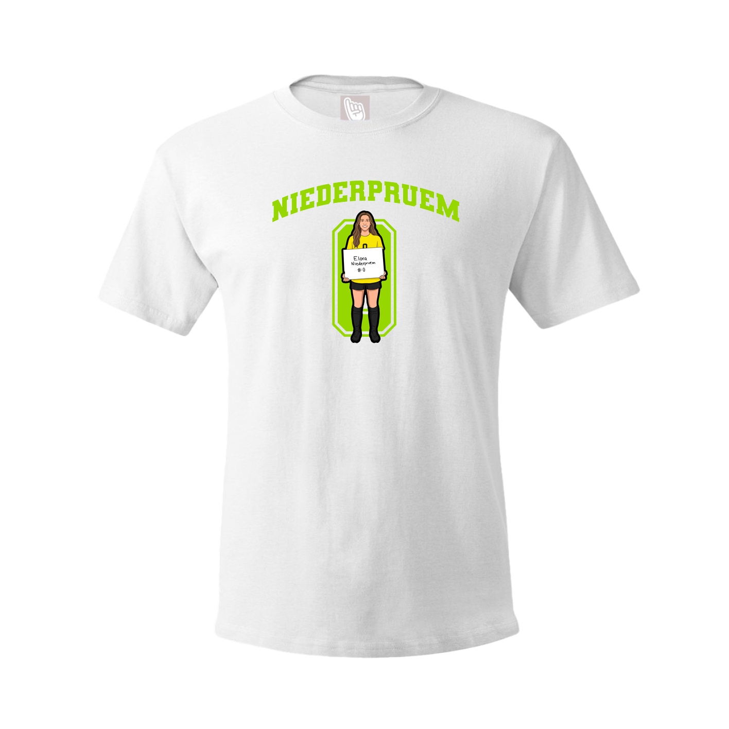 Tee — Number in White