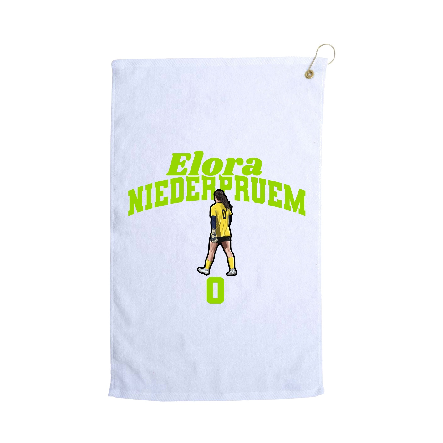 Golf Towel — Signature Arch in White