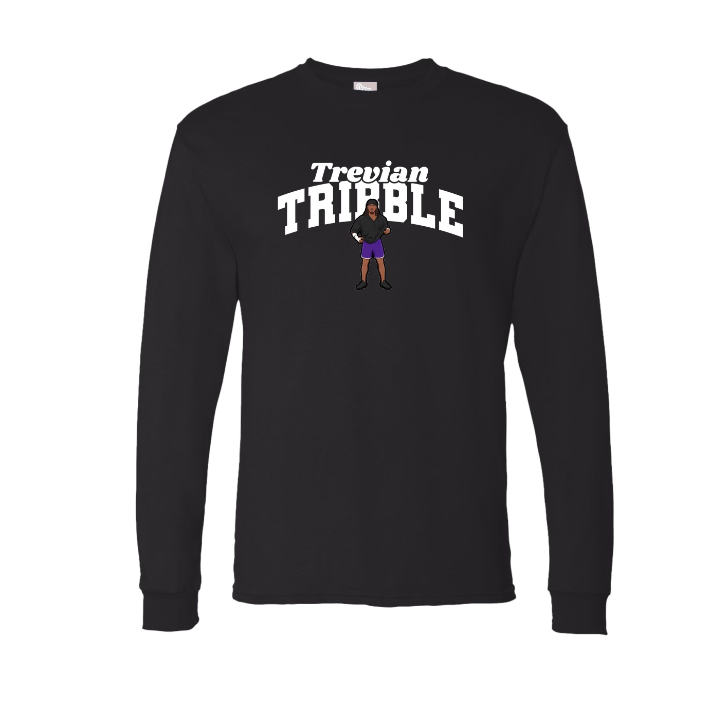 Long Sleeve Tee — Signature Arch in Black
