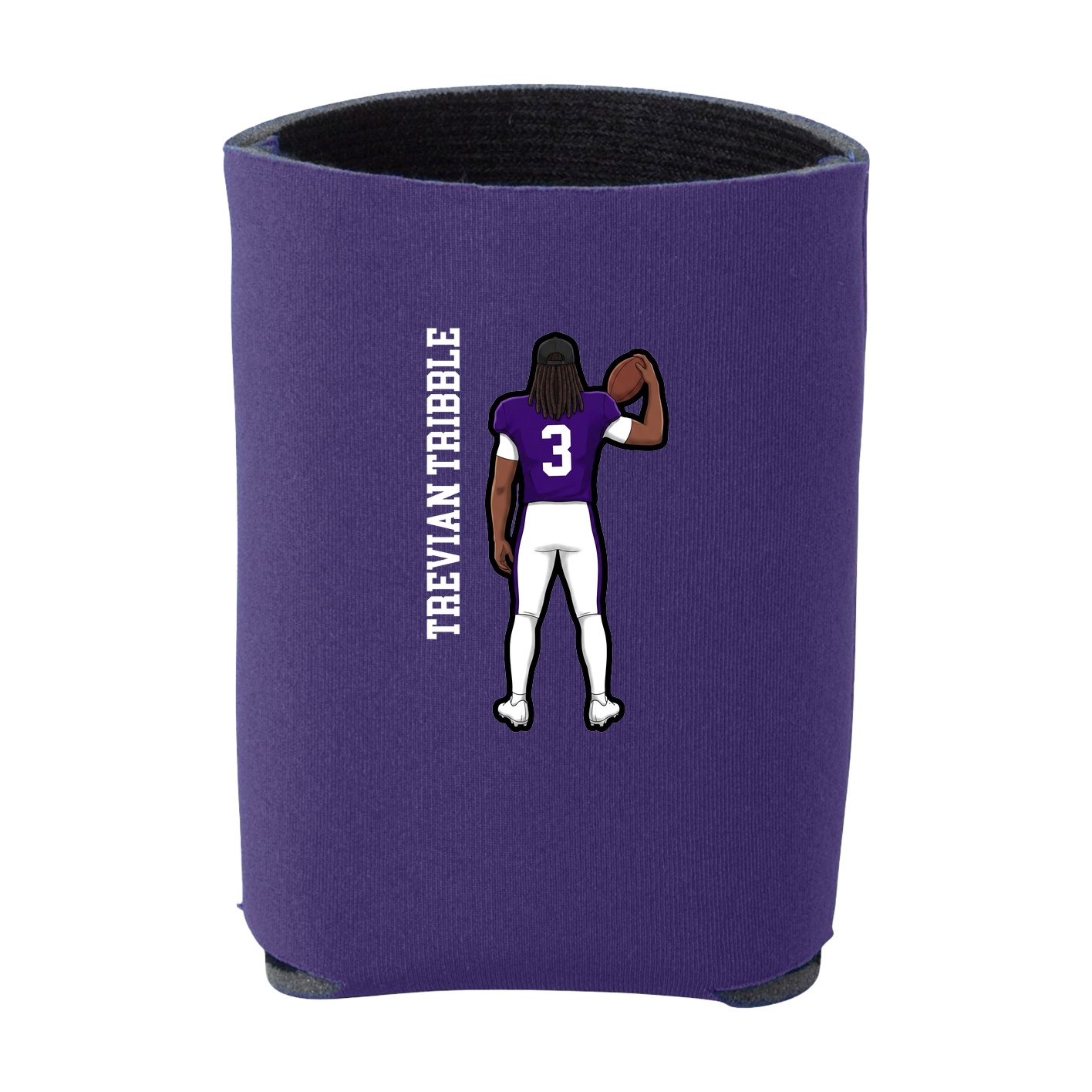 Can Holder — Name Vertical in Purple