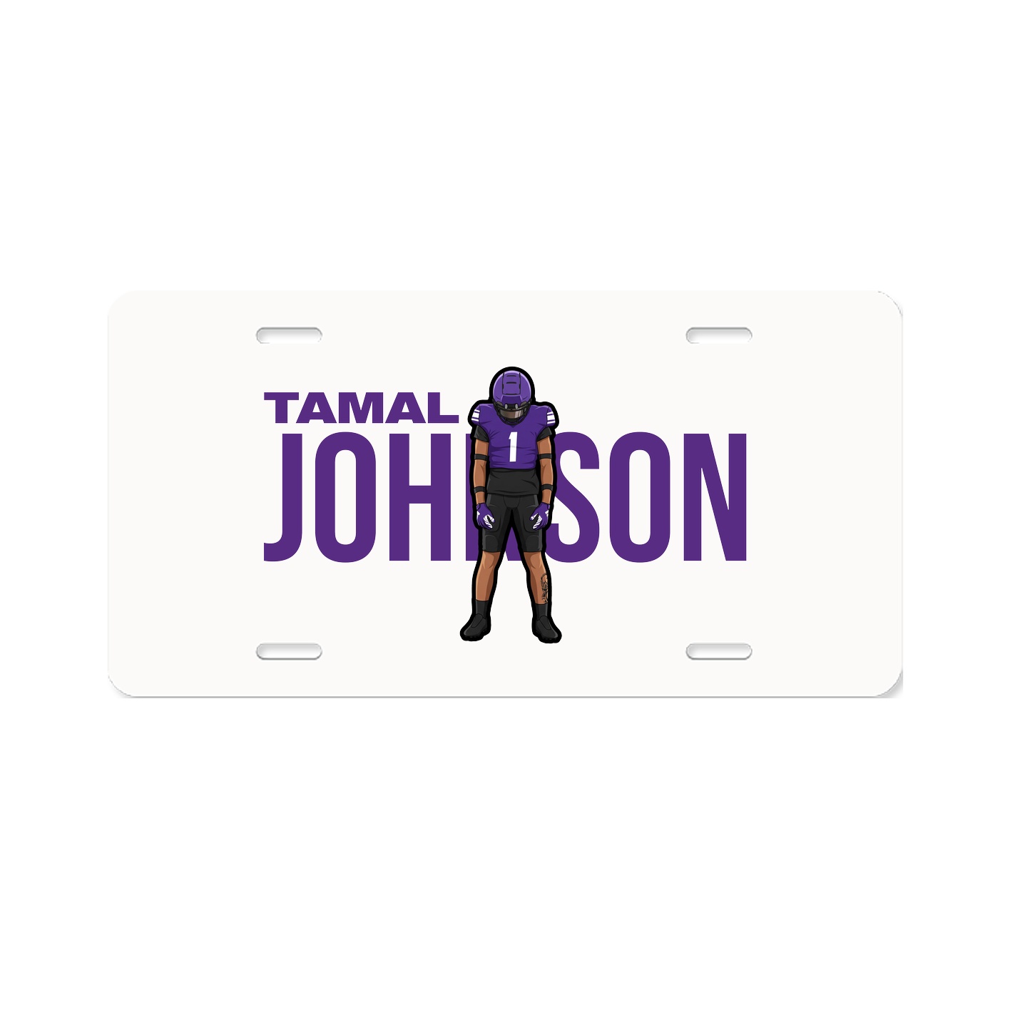 License Plate — Player Name in Classic