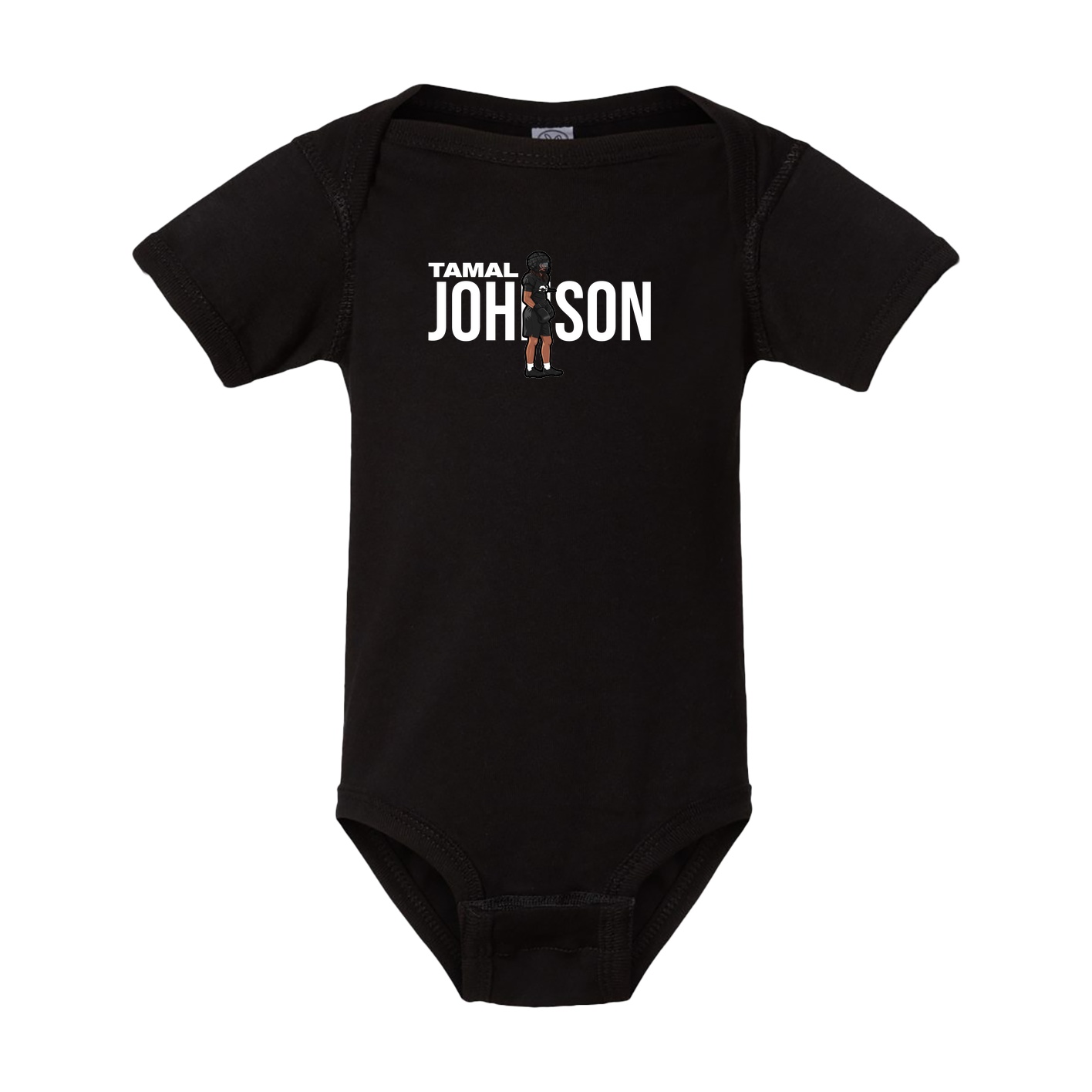 Baby Onesie — Player Name in Black