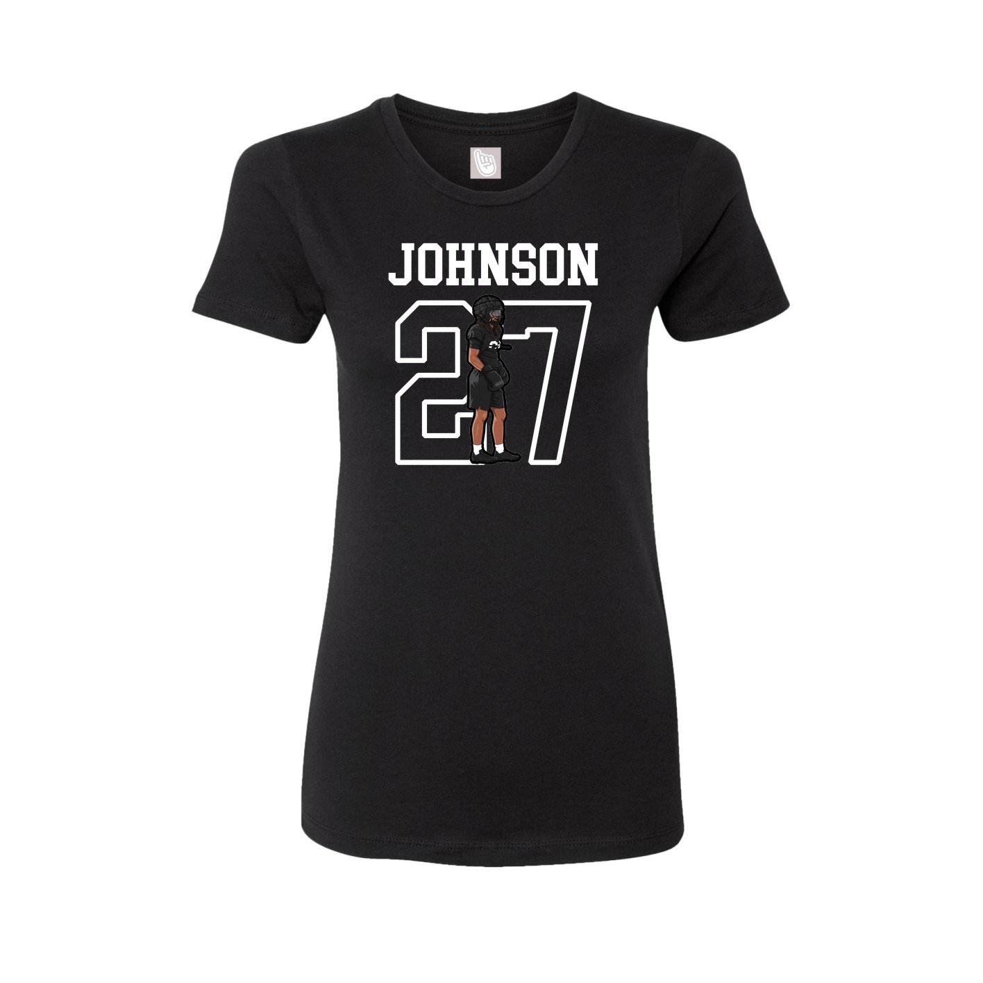Fitted Women's Tee — Shirsey in Black