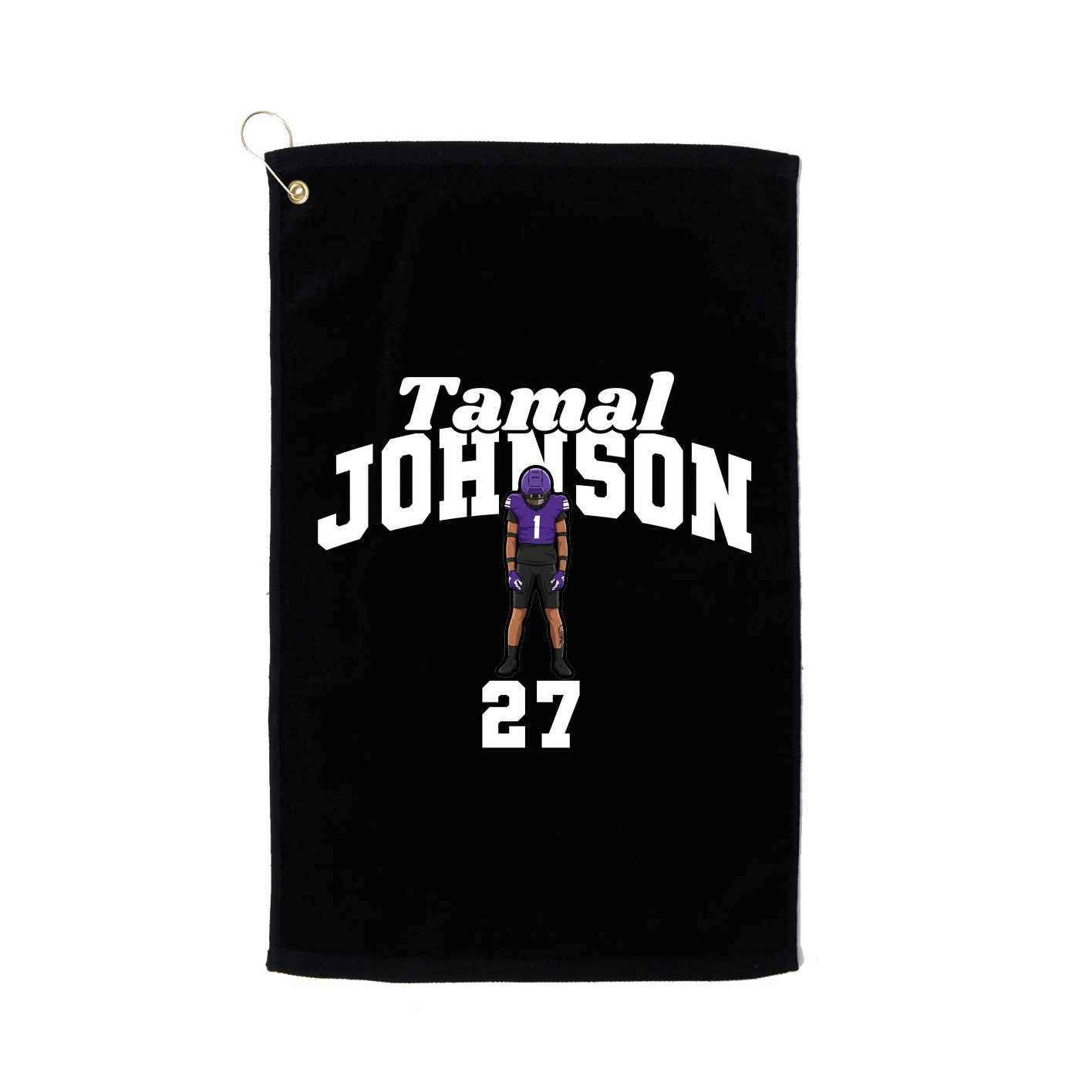 Golf Towel — Signature Arch in Black