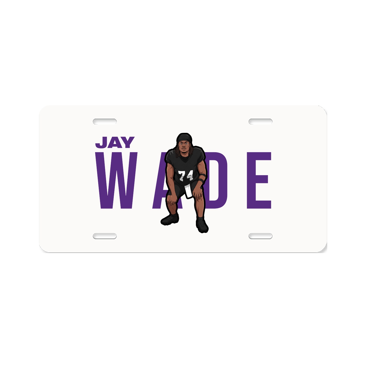 License Plate — Player Name in Classic