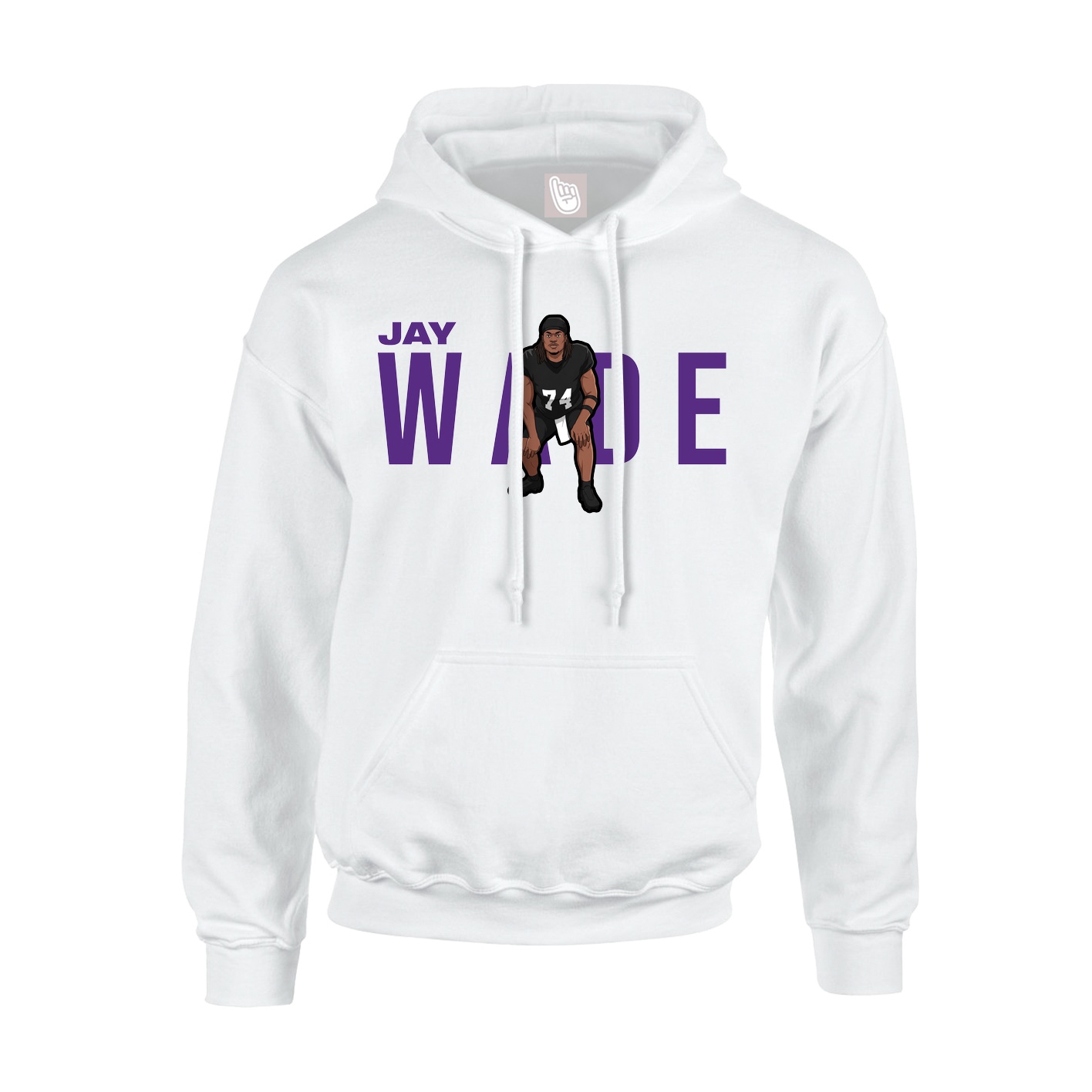 Hoodie — Player Name in White