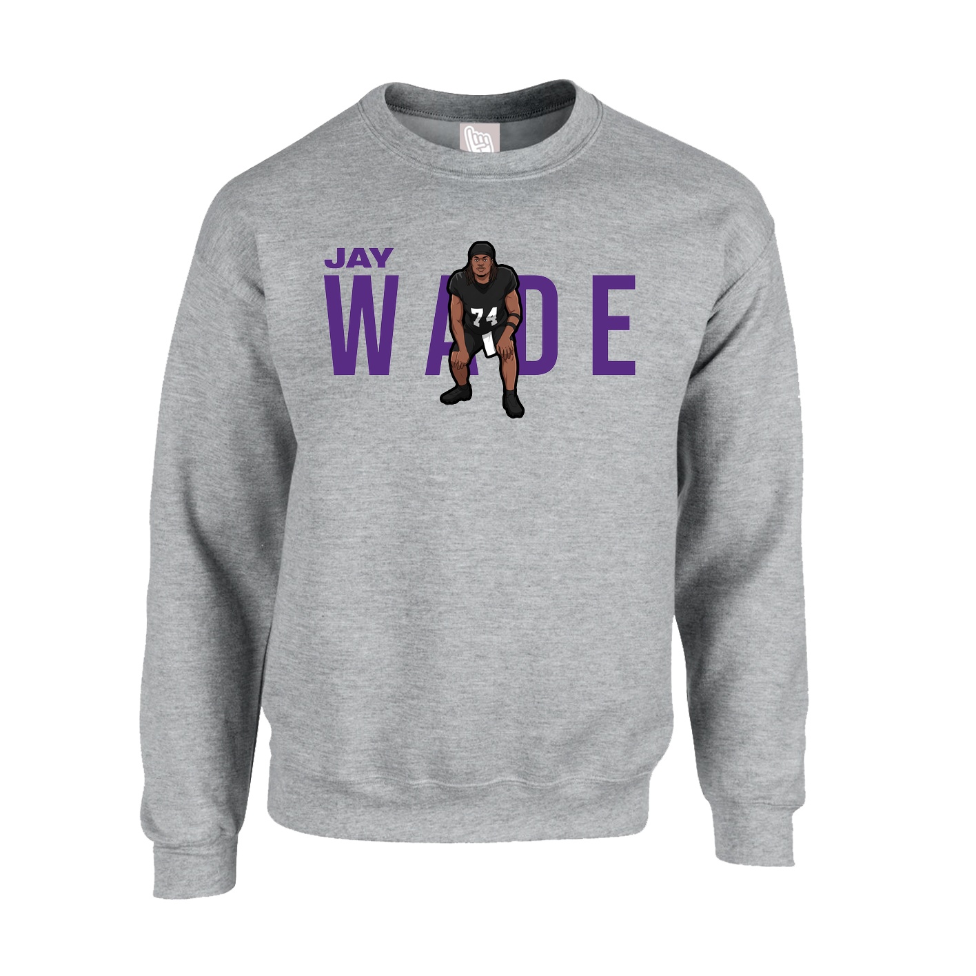 Fleece Crew — Player Name in Grey