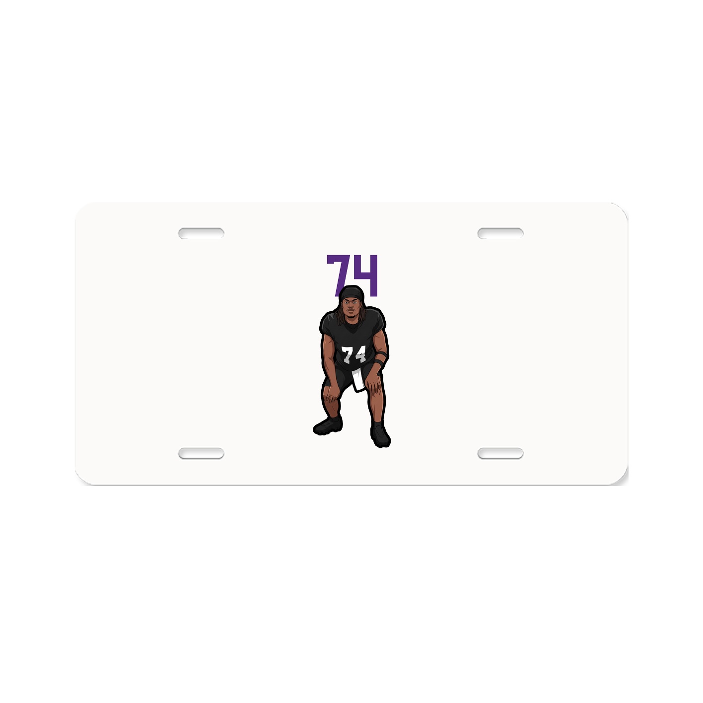 License Plate — Number Top in Classic