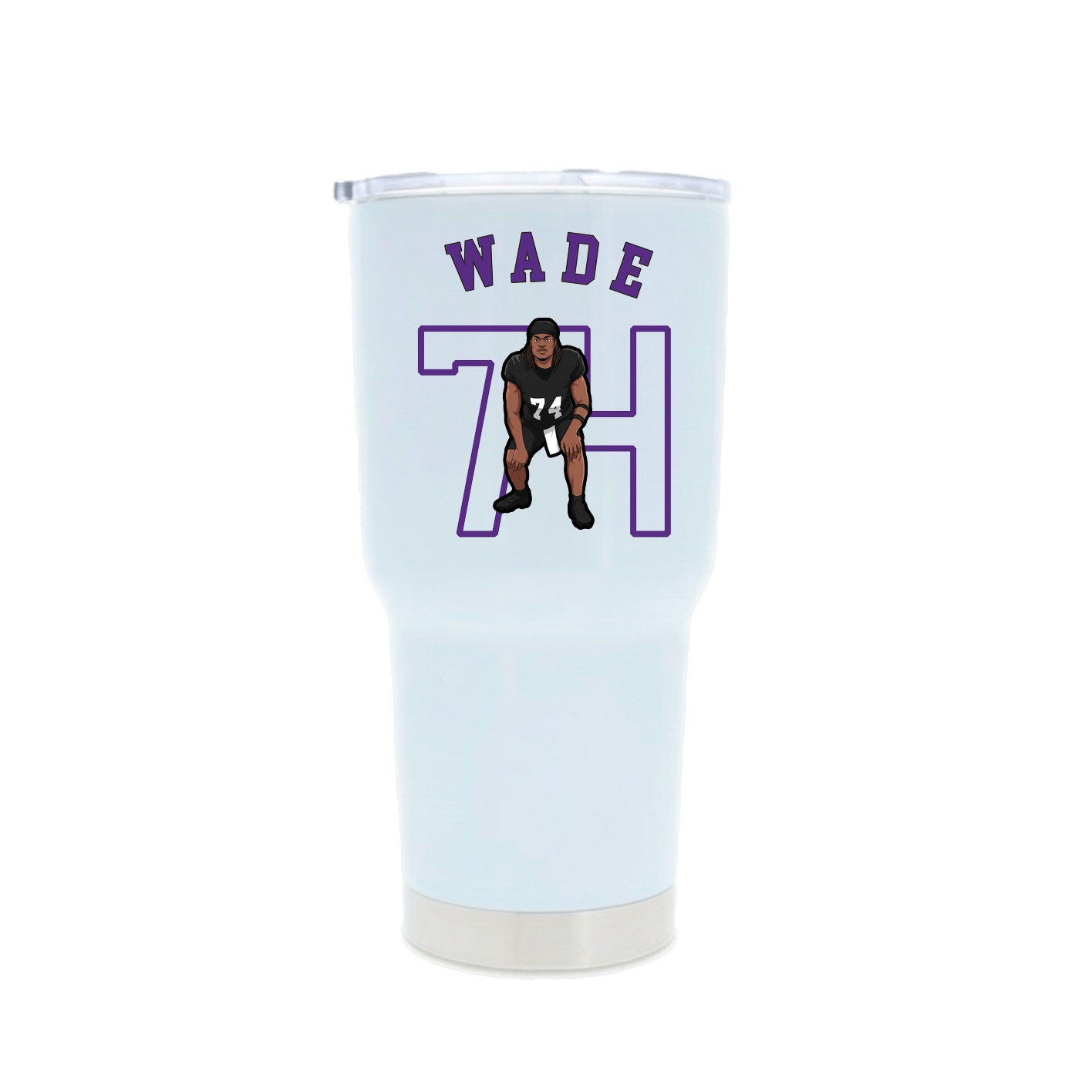 30oz Stainless Steel Tumbler — Shirsey Arch in White