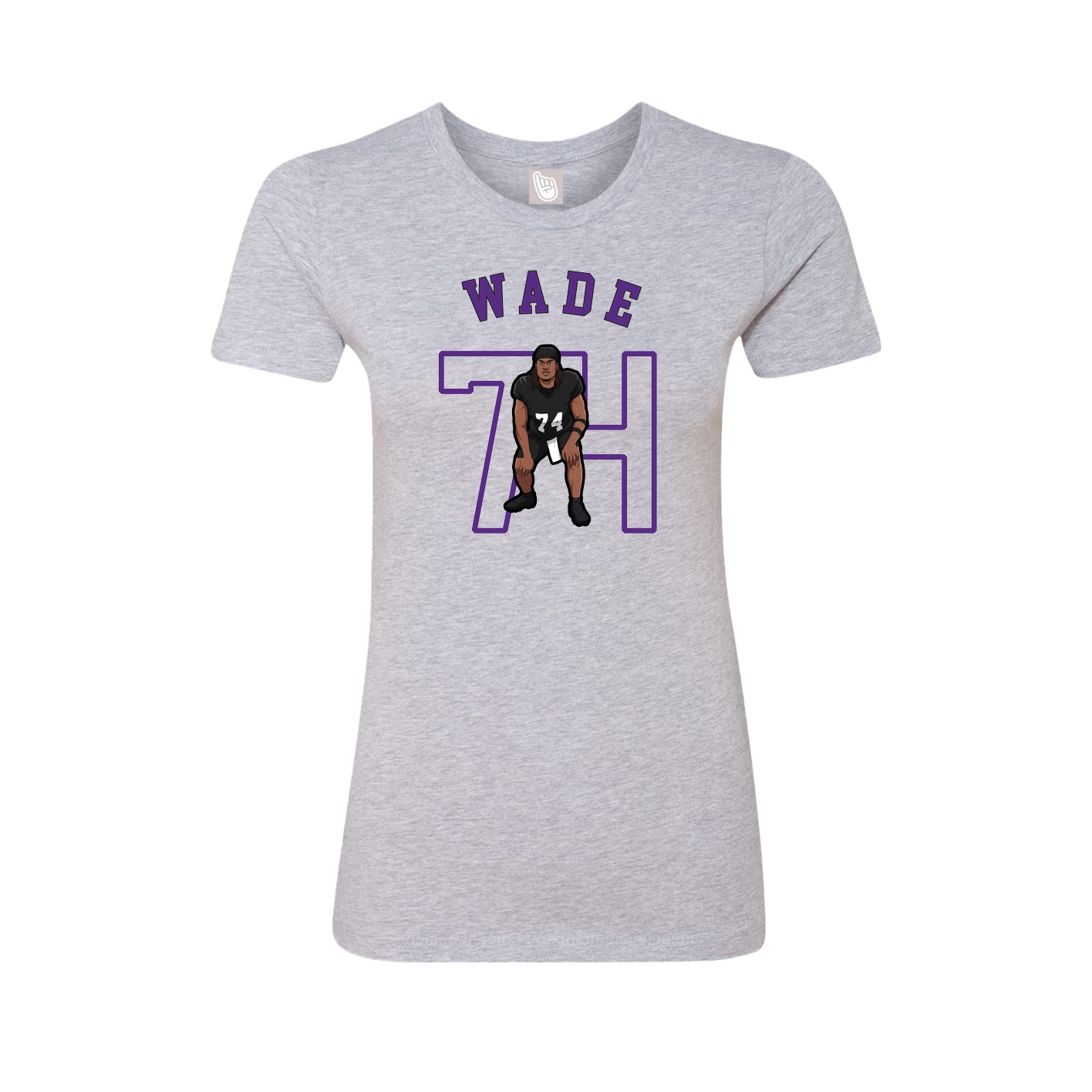 Fitted Women's Tee — Shirsey Arch in Grey