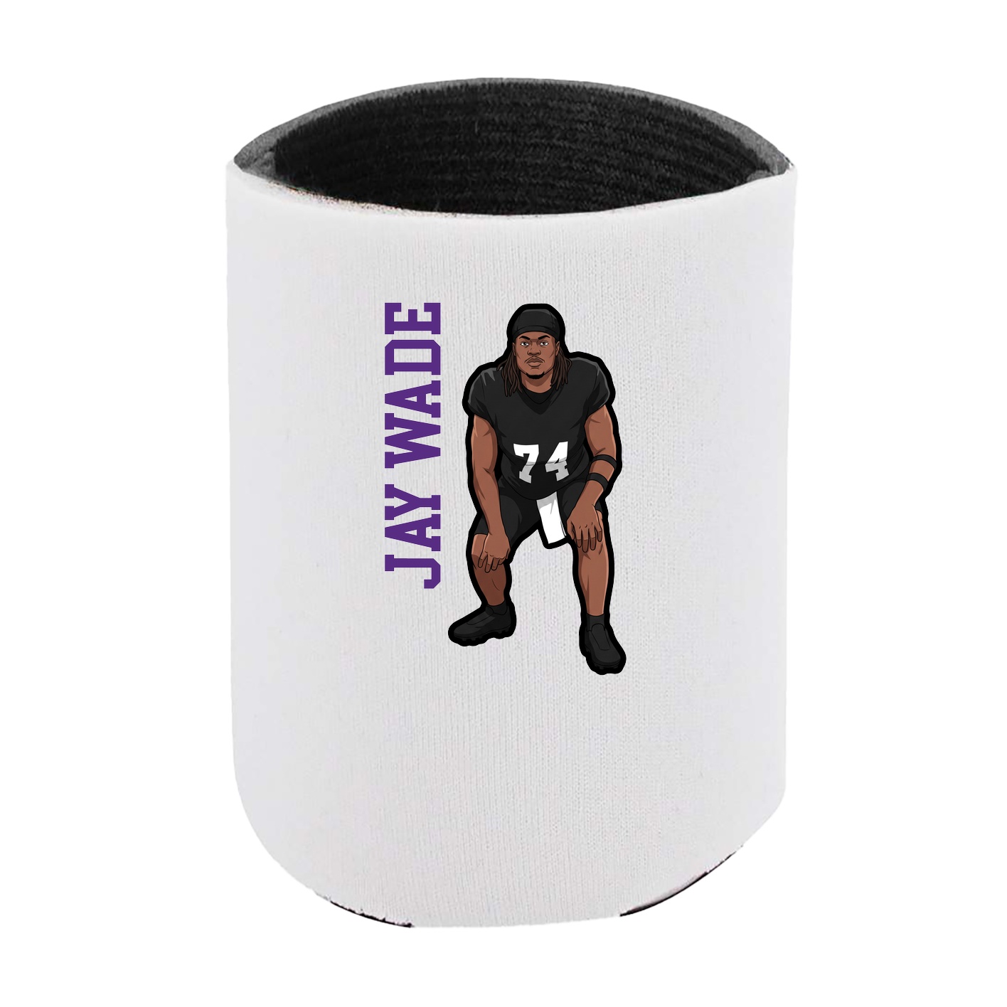 Can Holder — Name Vertical in White