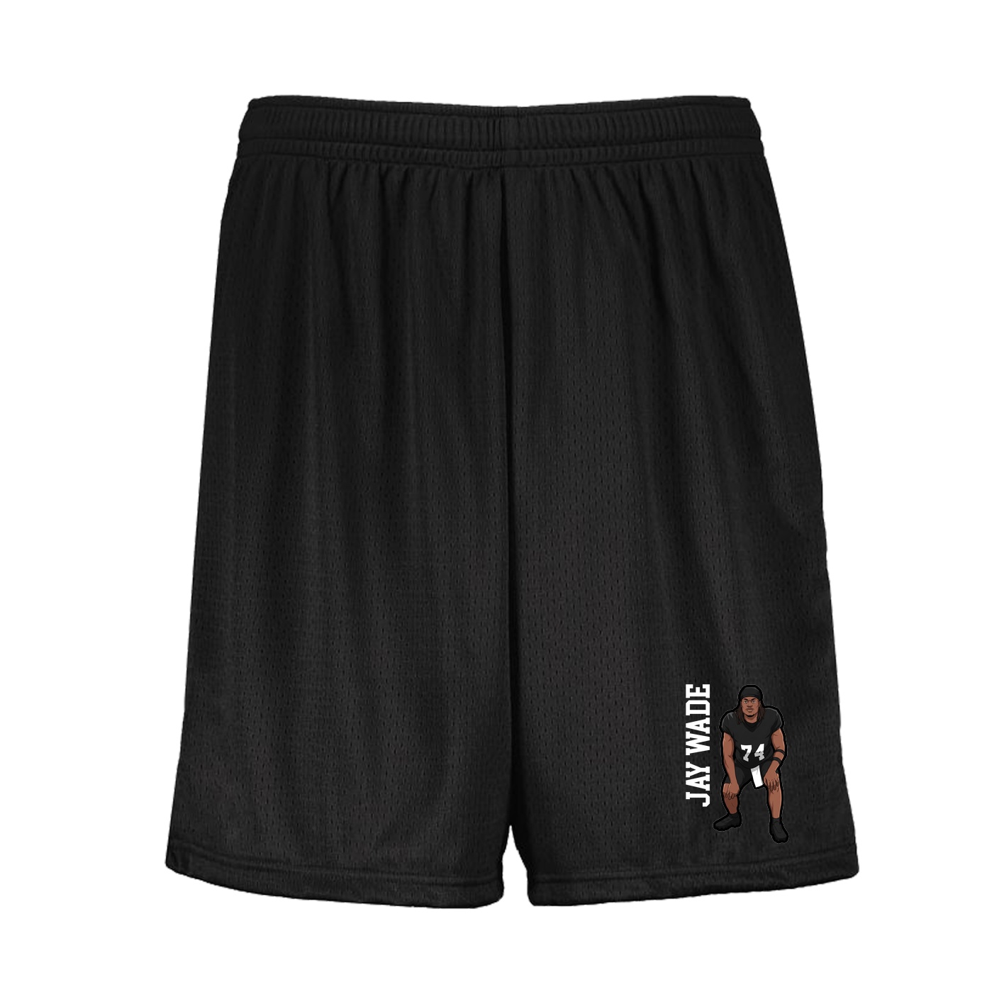 Shorts — Name Vertical in Black