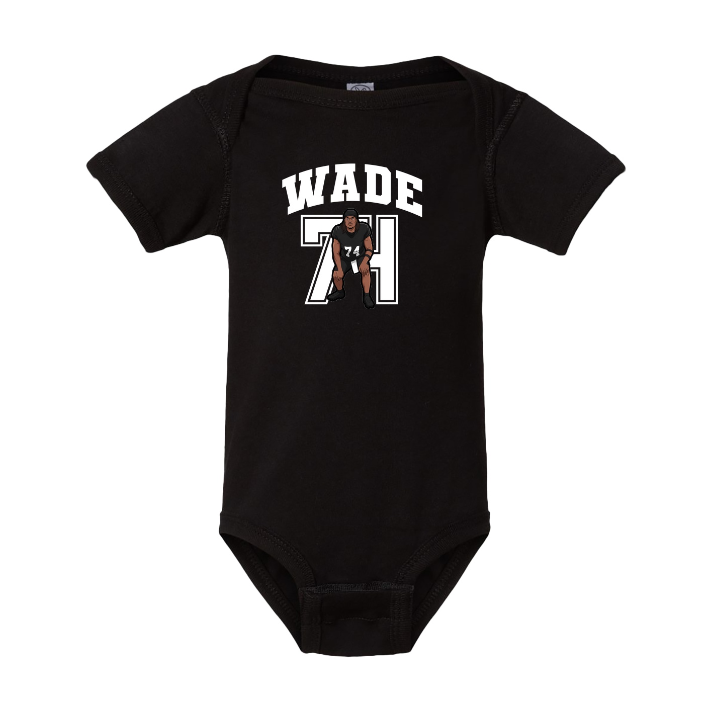 Baby Onesie — Number in Black