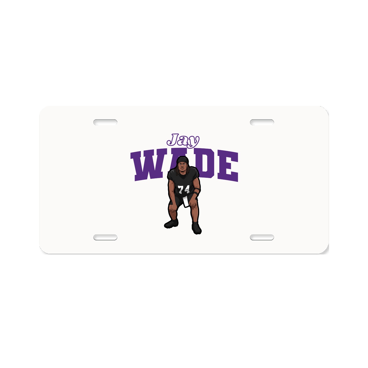 License Plate — Name Arch in Classic