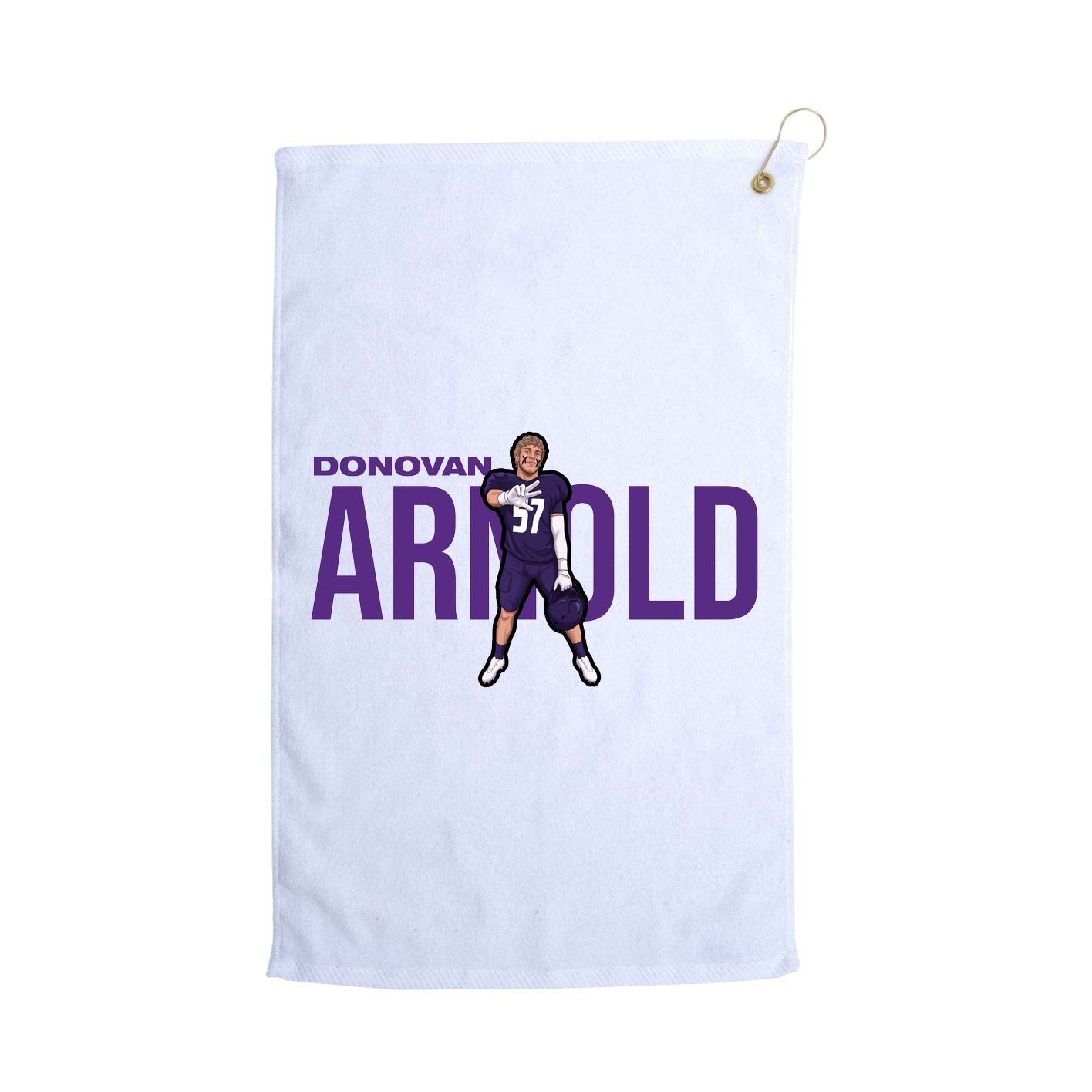 Golf Towel — Player Name in White