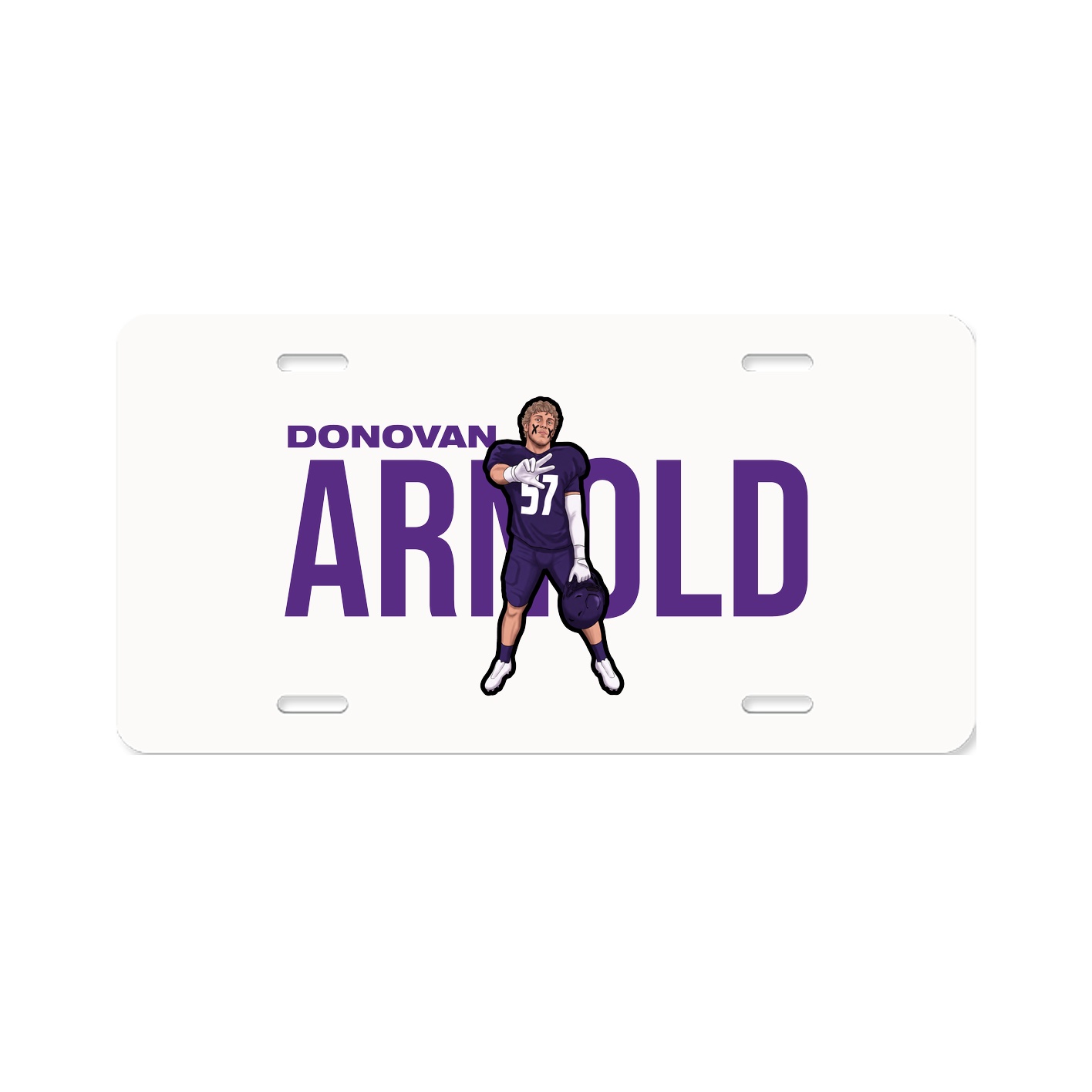 License Plate — Player Name in Classic
