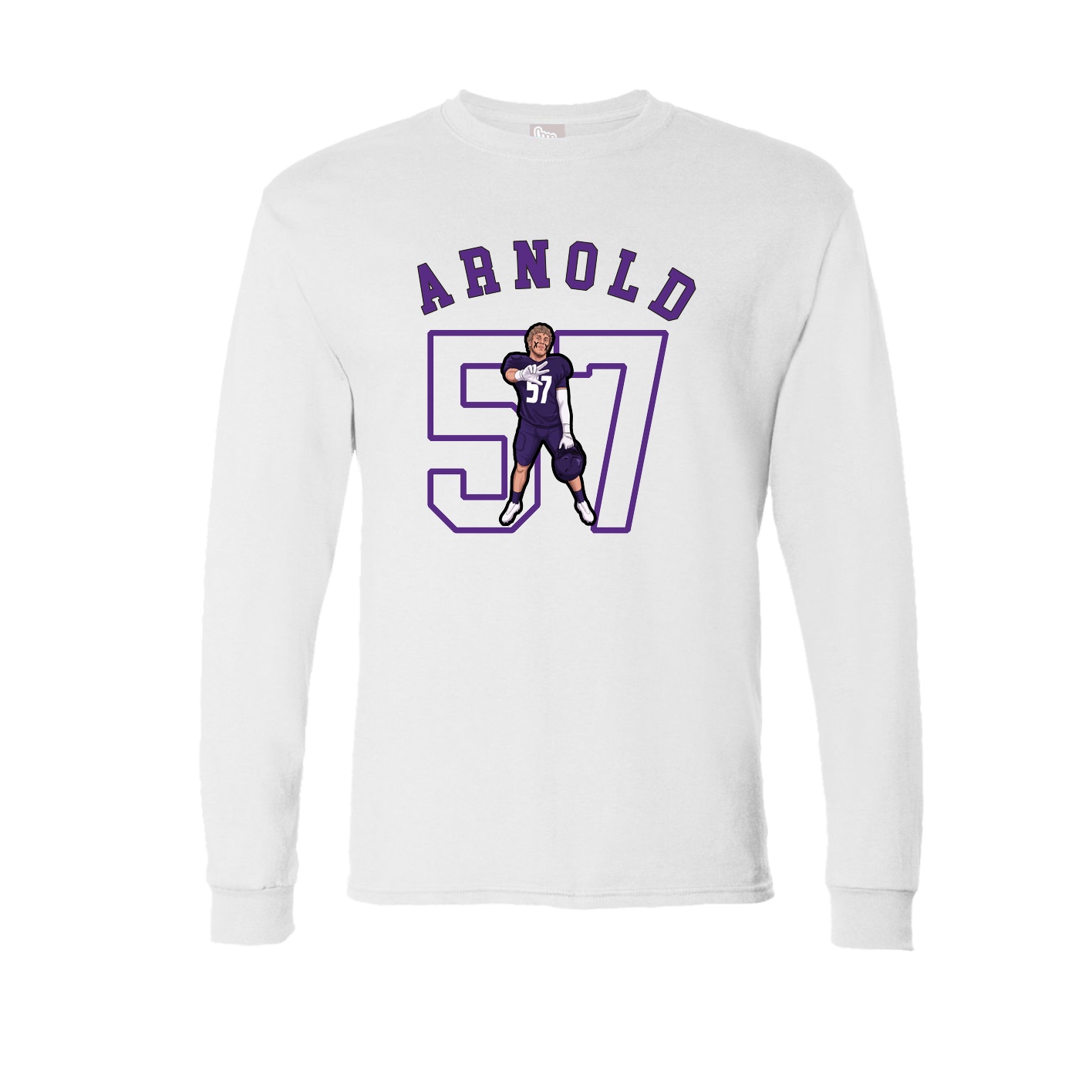 Long Sleeve Tee — Shirsey Arch in White