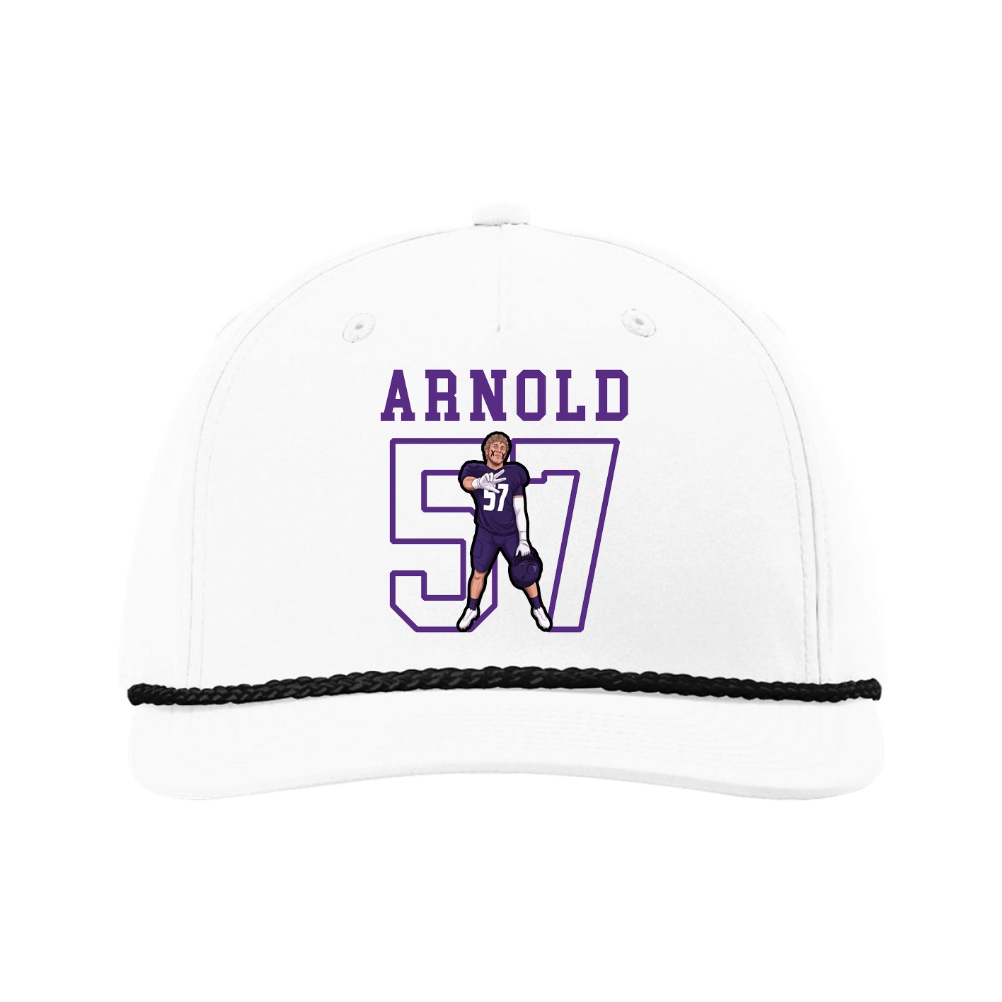 Five-Panel Classic Rope Cap — Shirsey in White