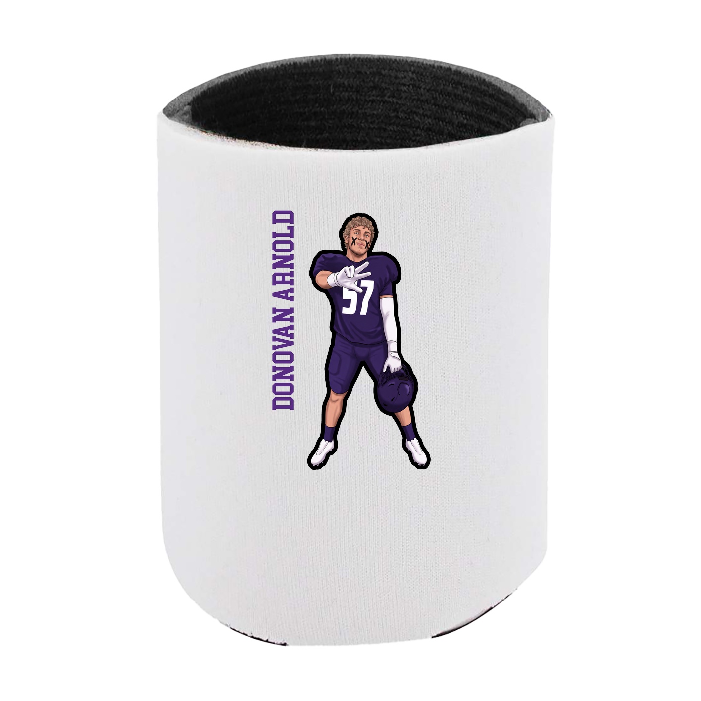 Can Holder — Name Vertical in White