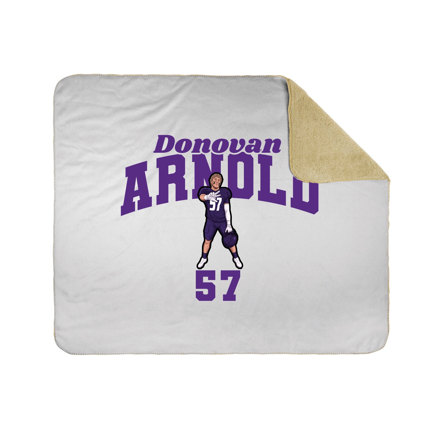 Throw Blanket — Signature Arch in White