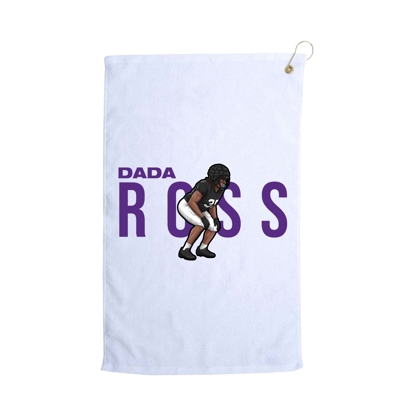 Golf Towel — Player Name in White