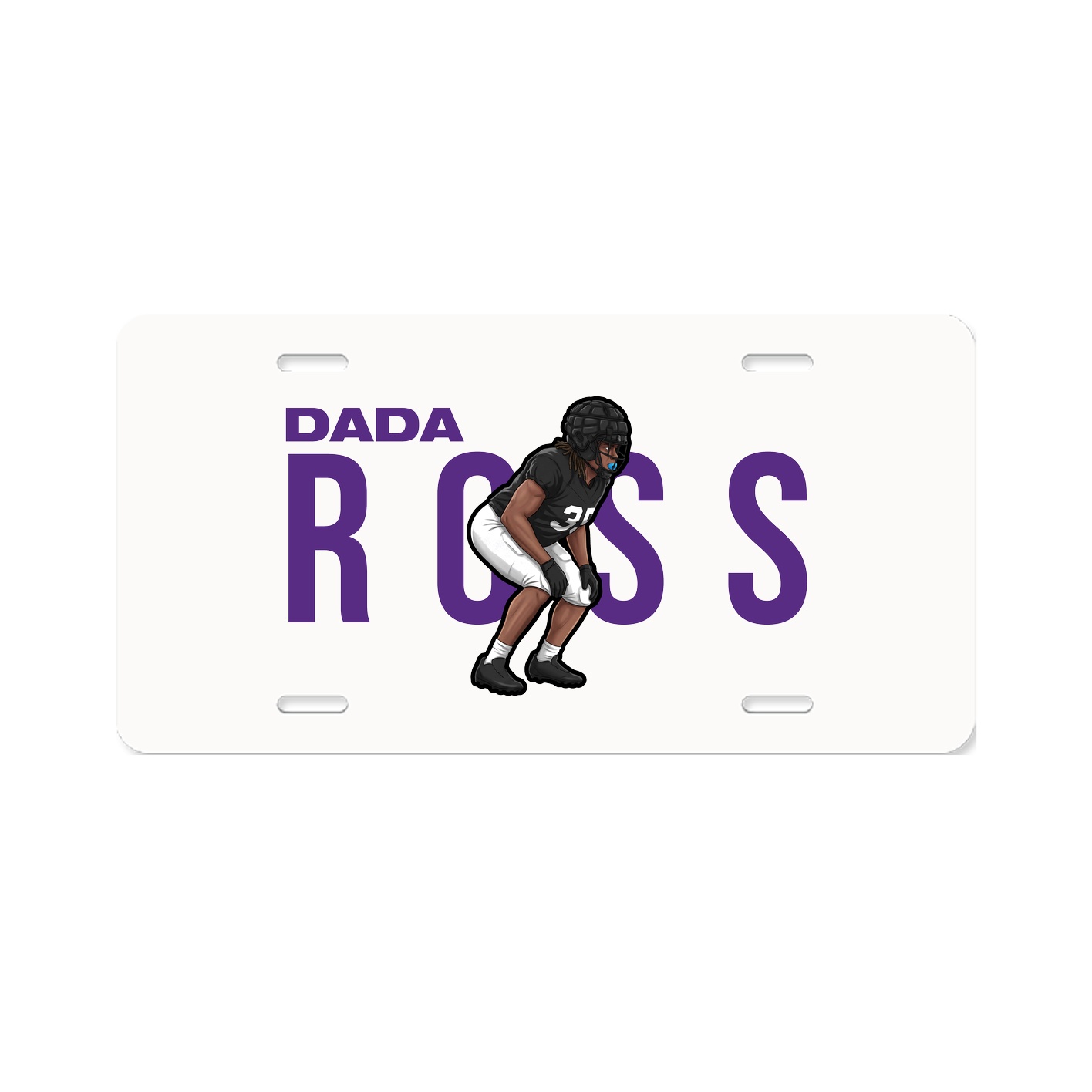 License Plate — Player Name in Classic