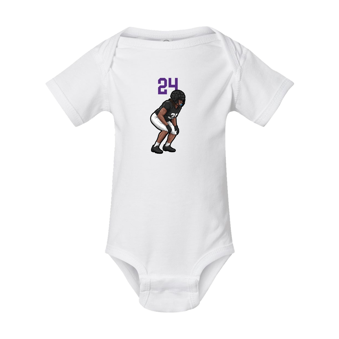 Baby Onesie — Number Top in White