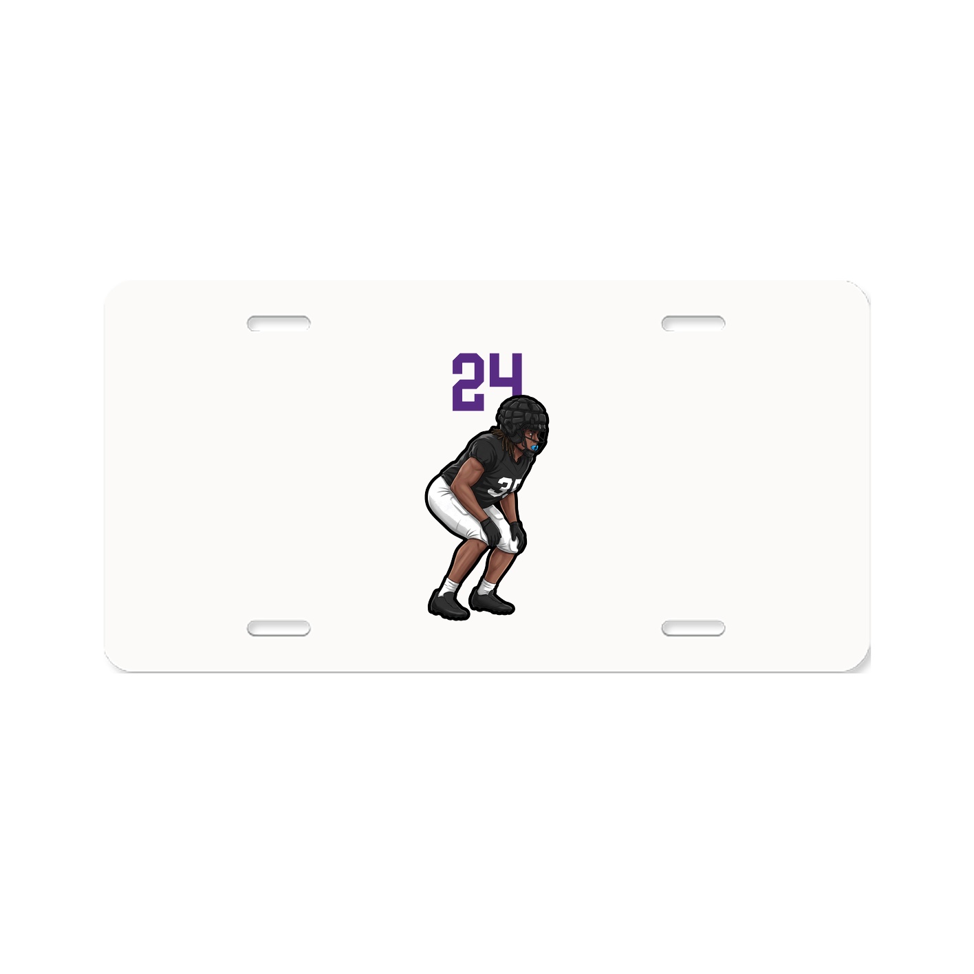 License Plate — Number Top in Classic